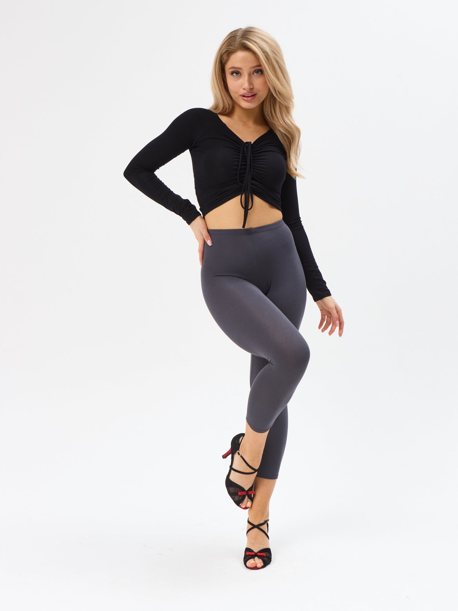 Tanz-3/4-Leggings Sole SM5802 Tiefschwarz (037)