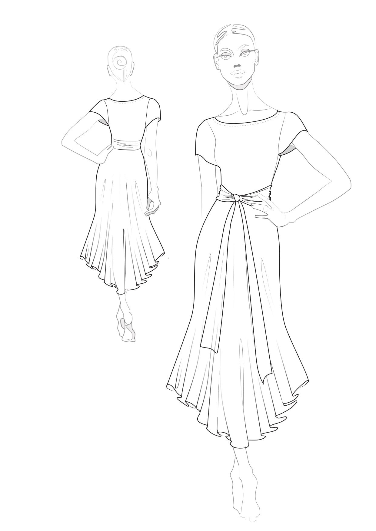 Tanzkleid  Aurora SM8002 Rosa Staub (108)