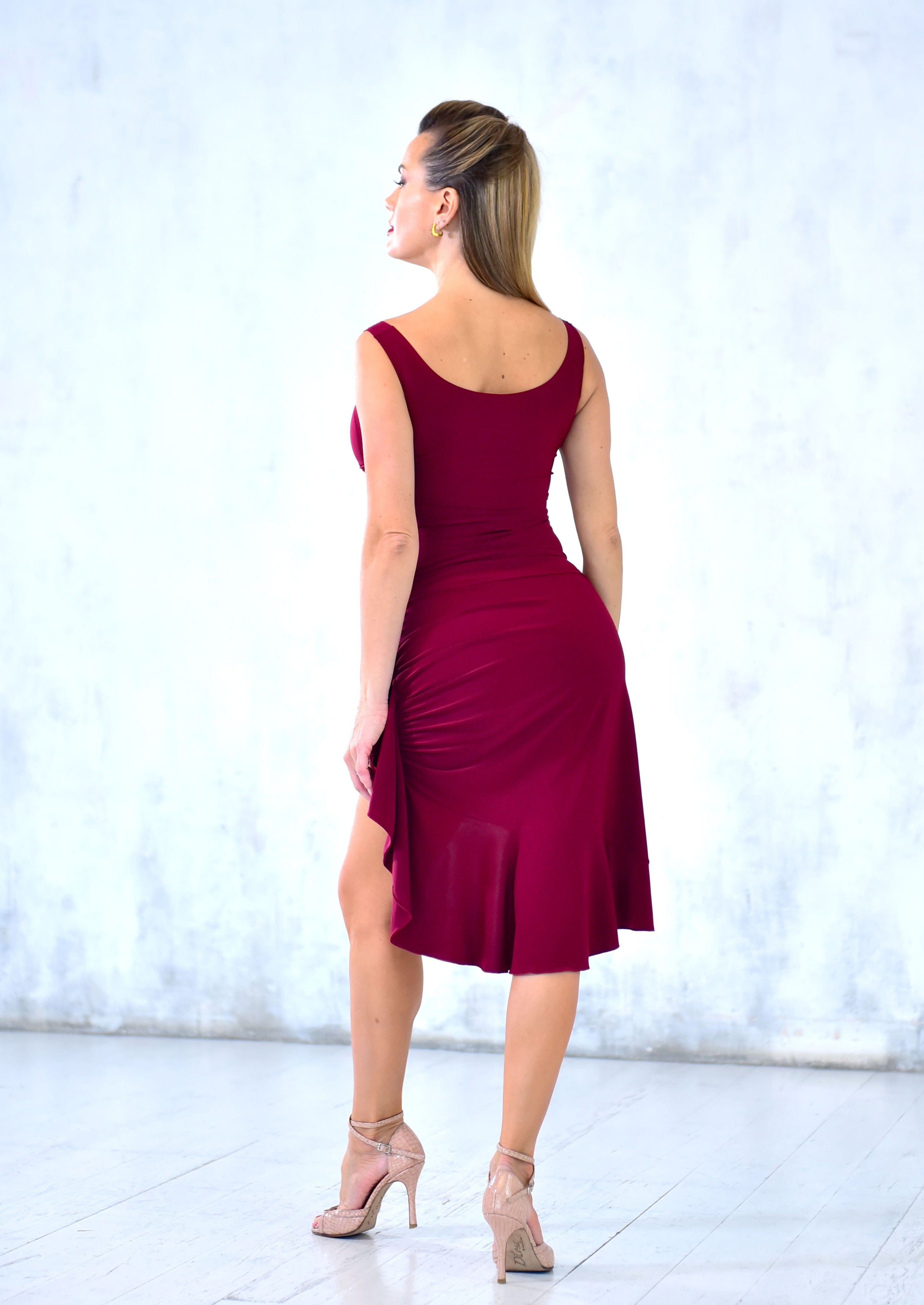 Dance Skirt Party SM7008 Marsala (275)