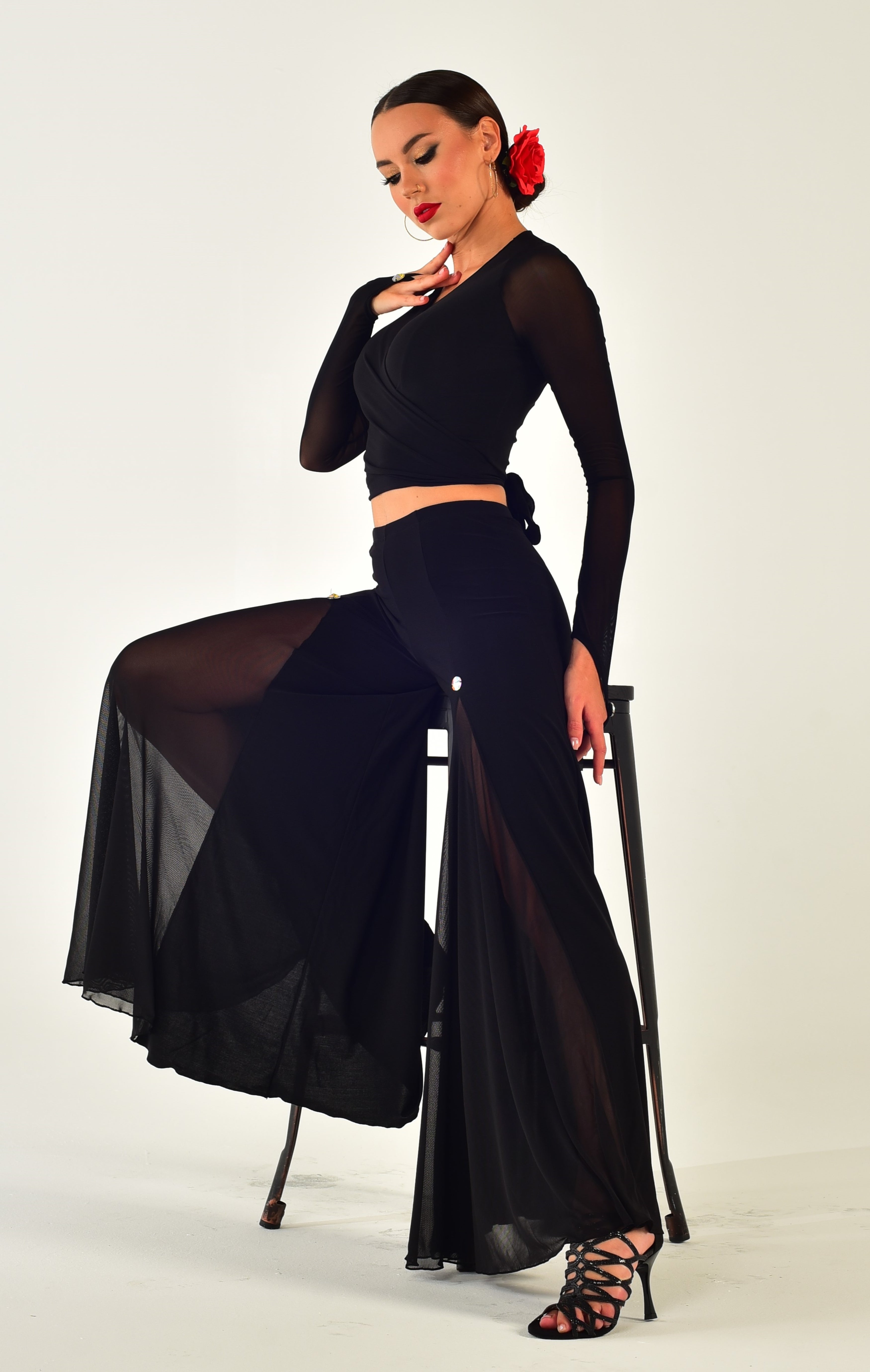 Tanzhose Sheer SM5103 Tiefschwarz (037)