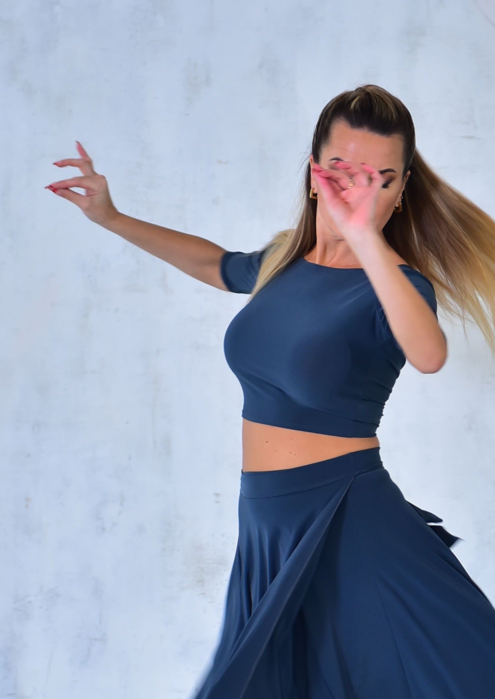 Tanztop Eva SM6038 Stahlgrau (258)