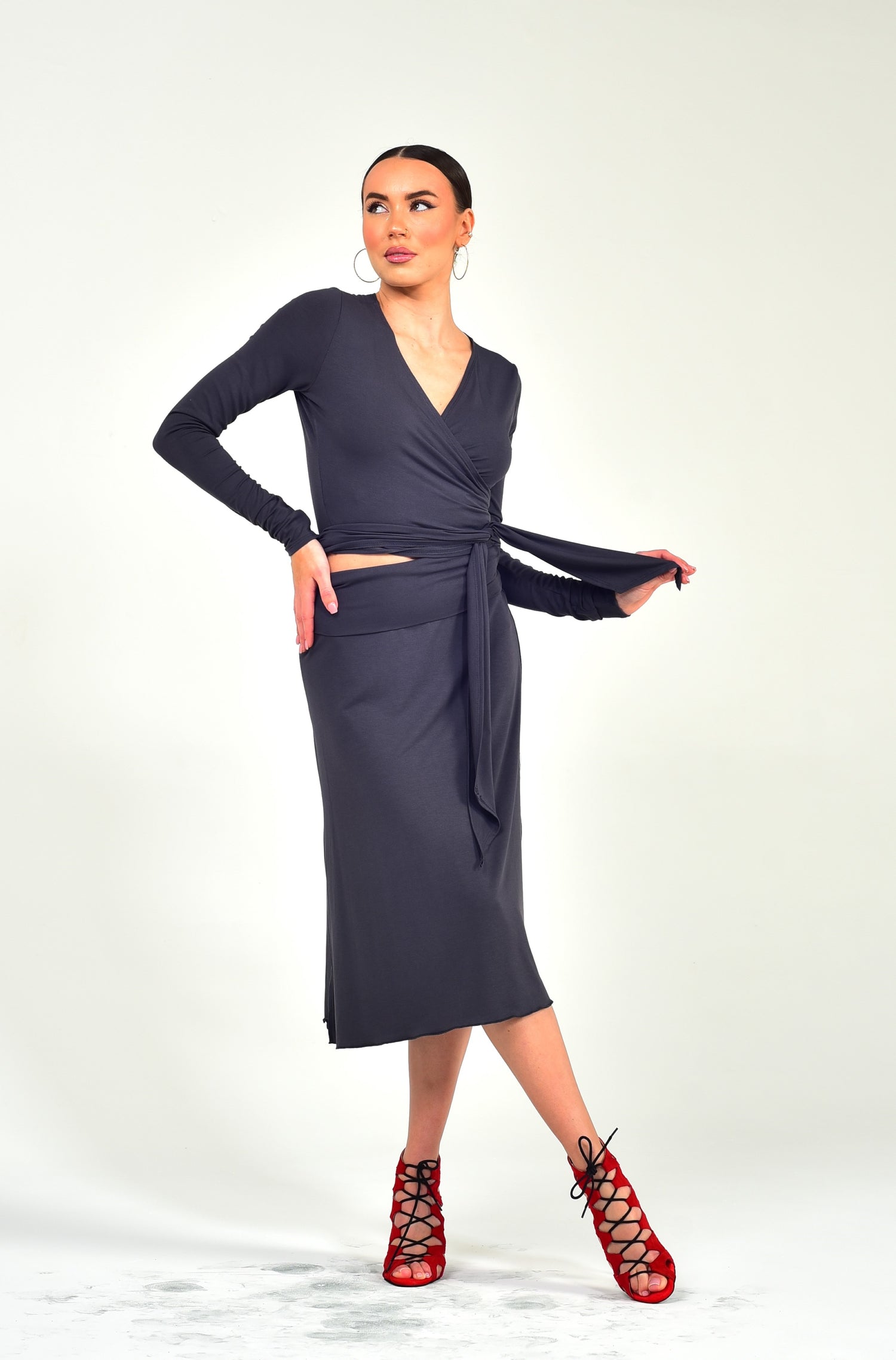 Dance Top Infinity SM6836 Anthracite grey (172)