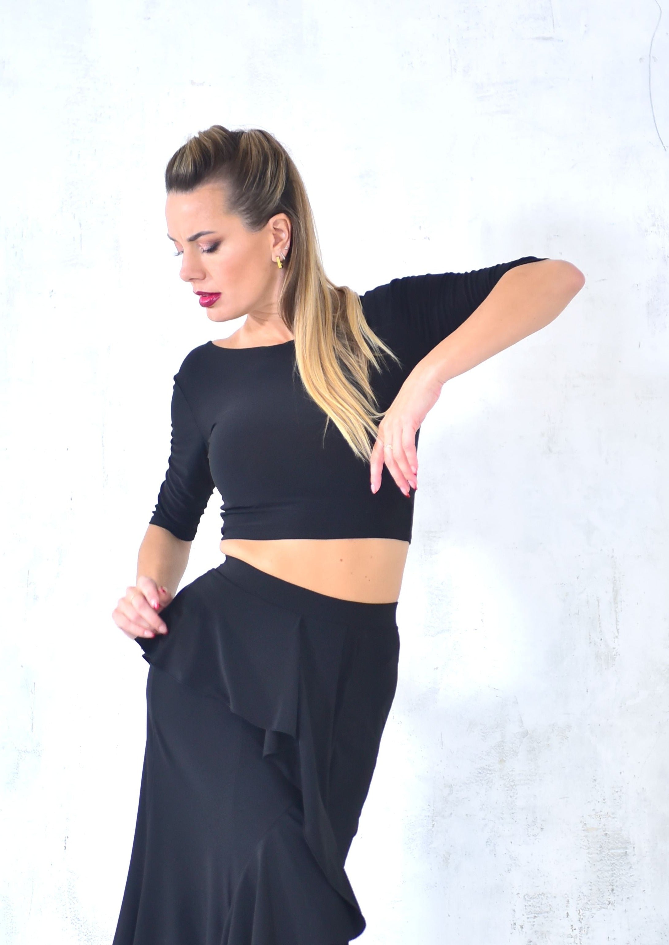 Tanztop Eva SM6038 Stahlgrau (258)