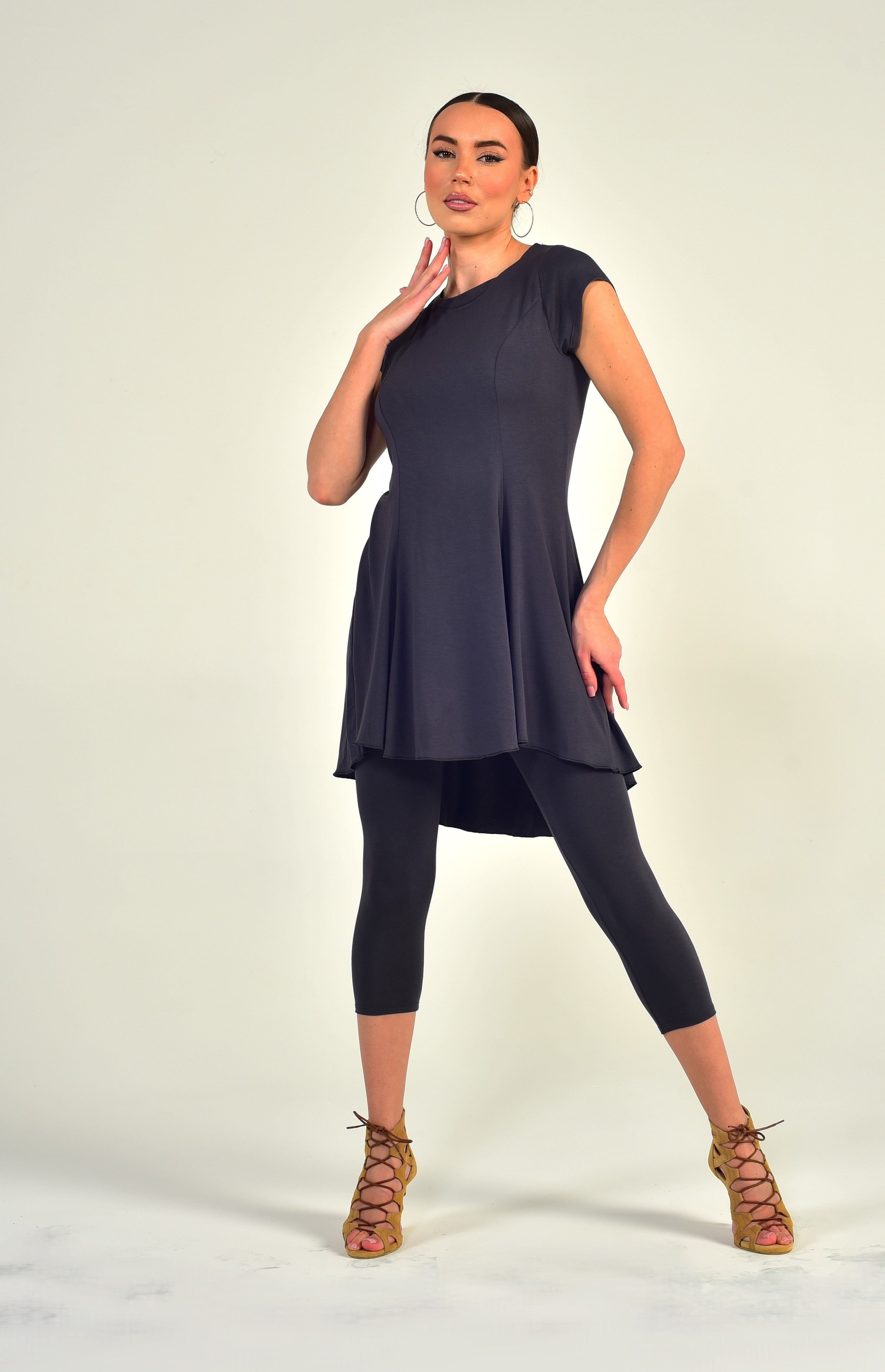 Tanz-Tunikakleid Kira SM6015 Ozeanblau (133)