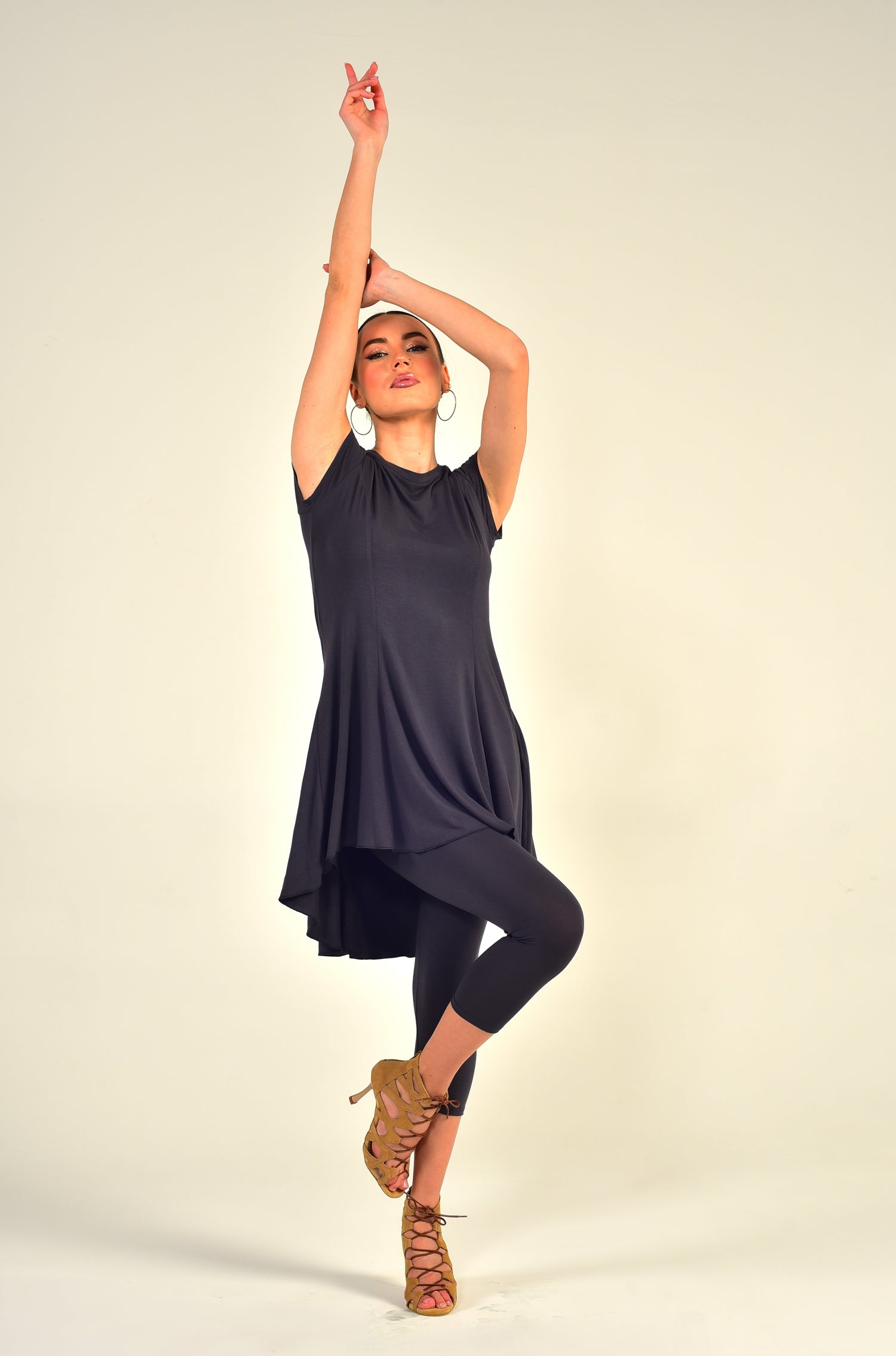 Dance Tunic Dress Kira SM6015 Ocean blue (133)