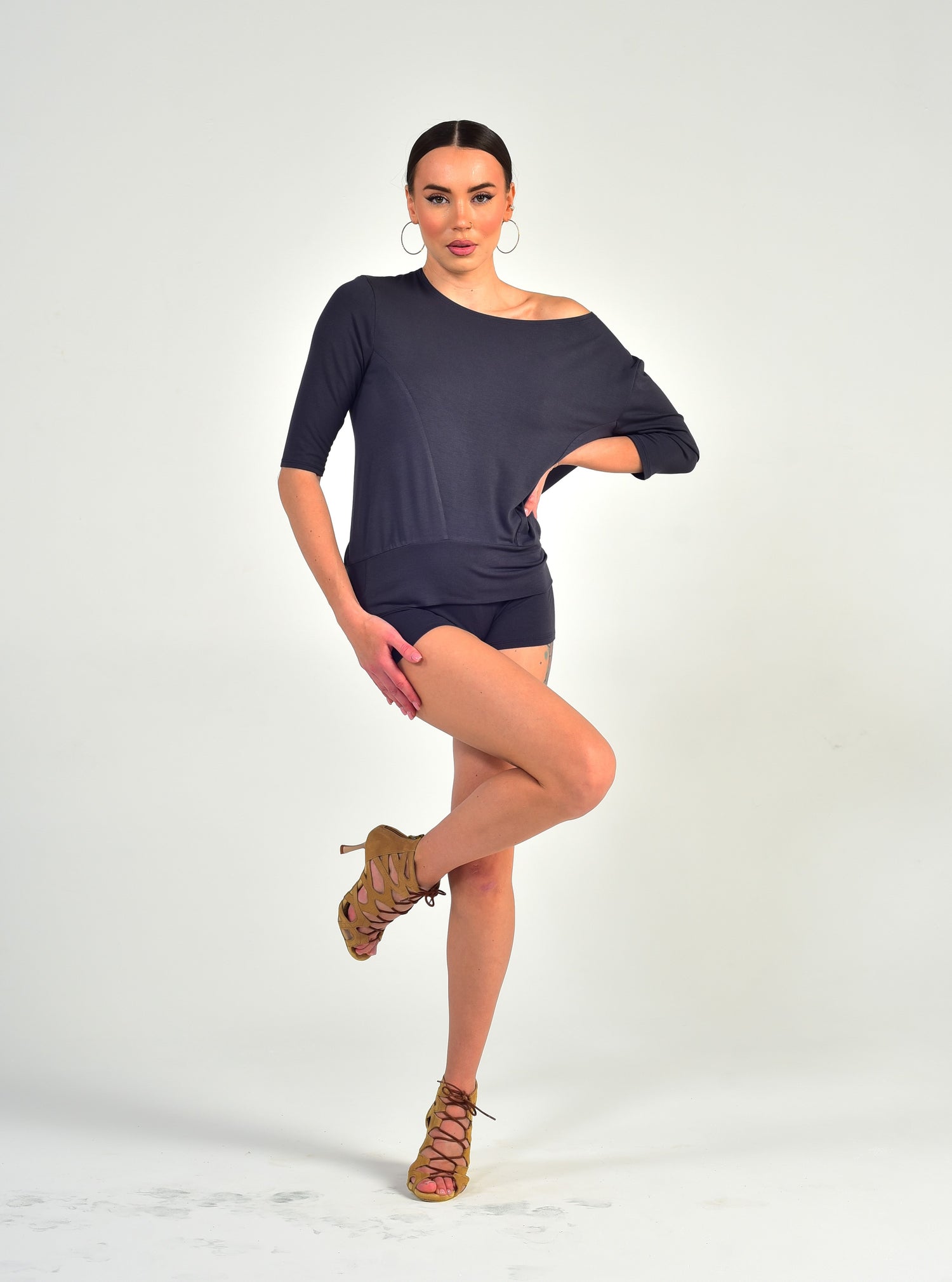 Dance Top Nilda SM6021 Anthracite grey (172)