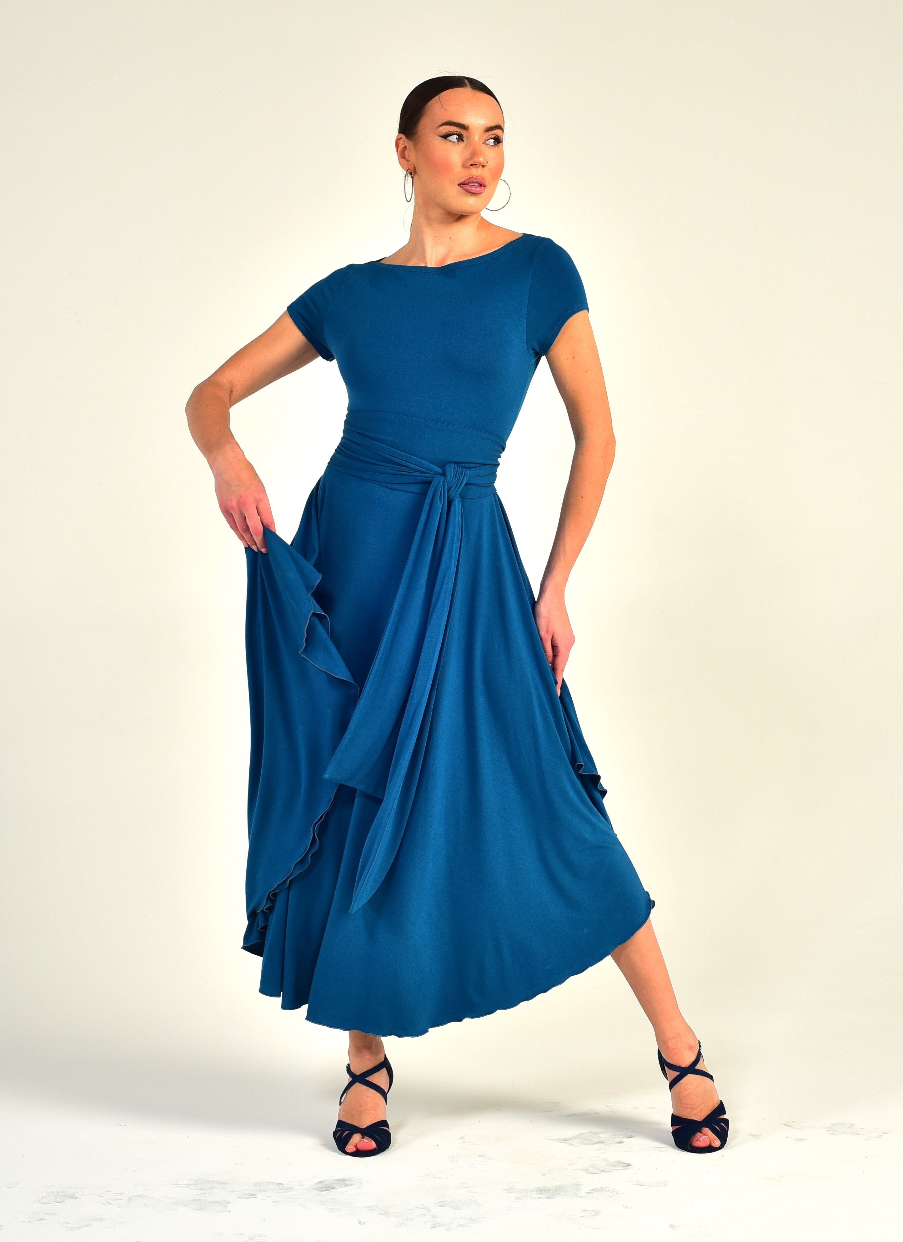 Dance Dress Aurora SM8002 Ocean blue (133)