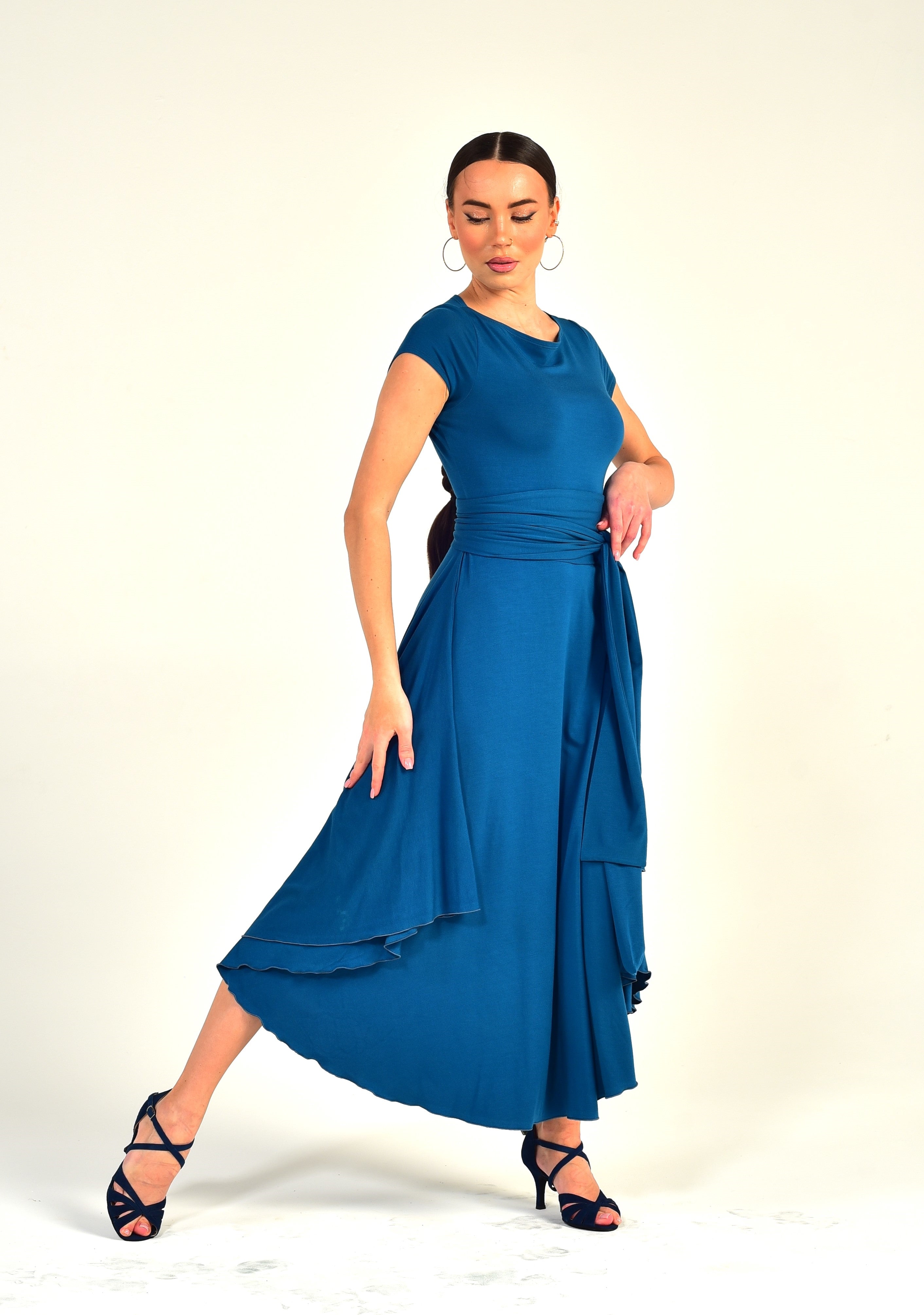 Dance Dress Aurora SM8002 Ocean blue (133)