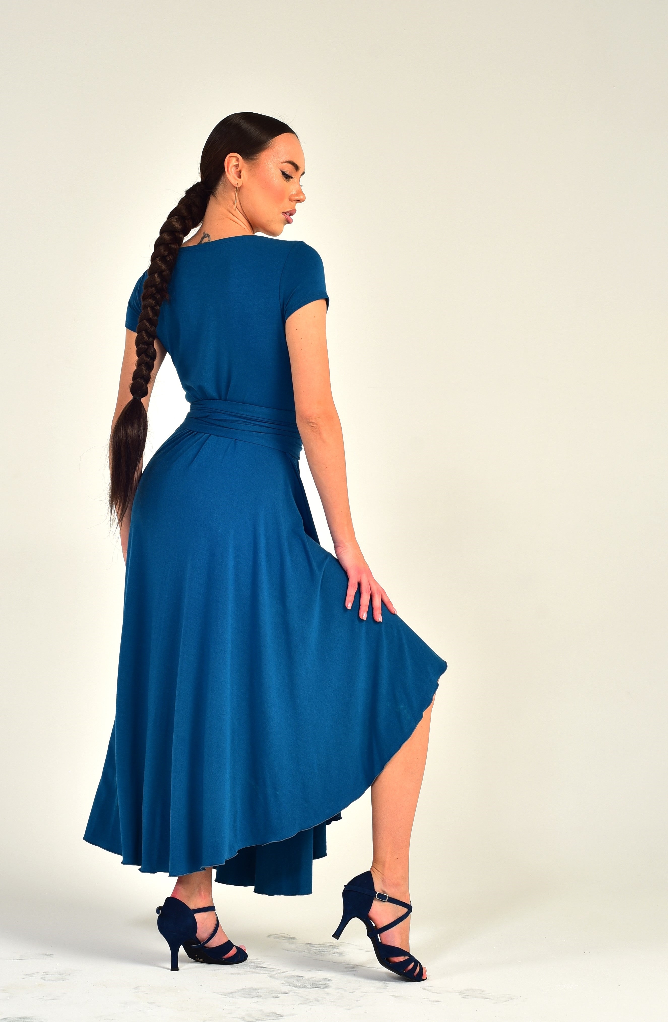 Dance Dress Aurora SM8002 Ocean blue (133)
