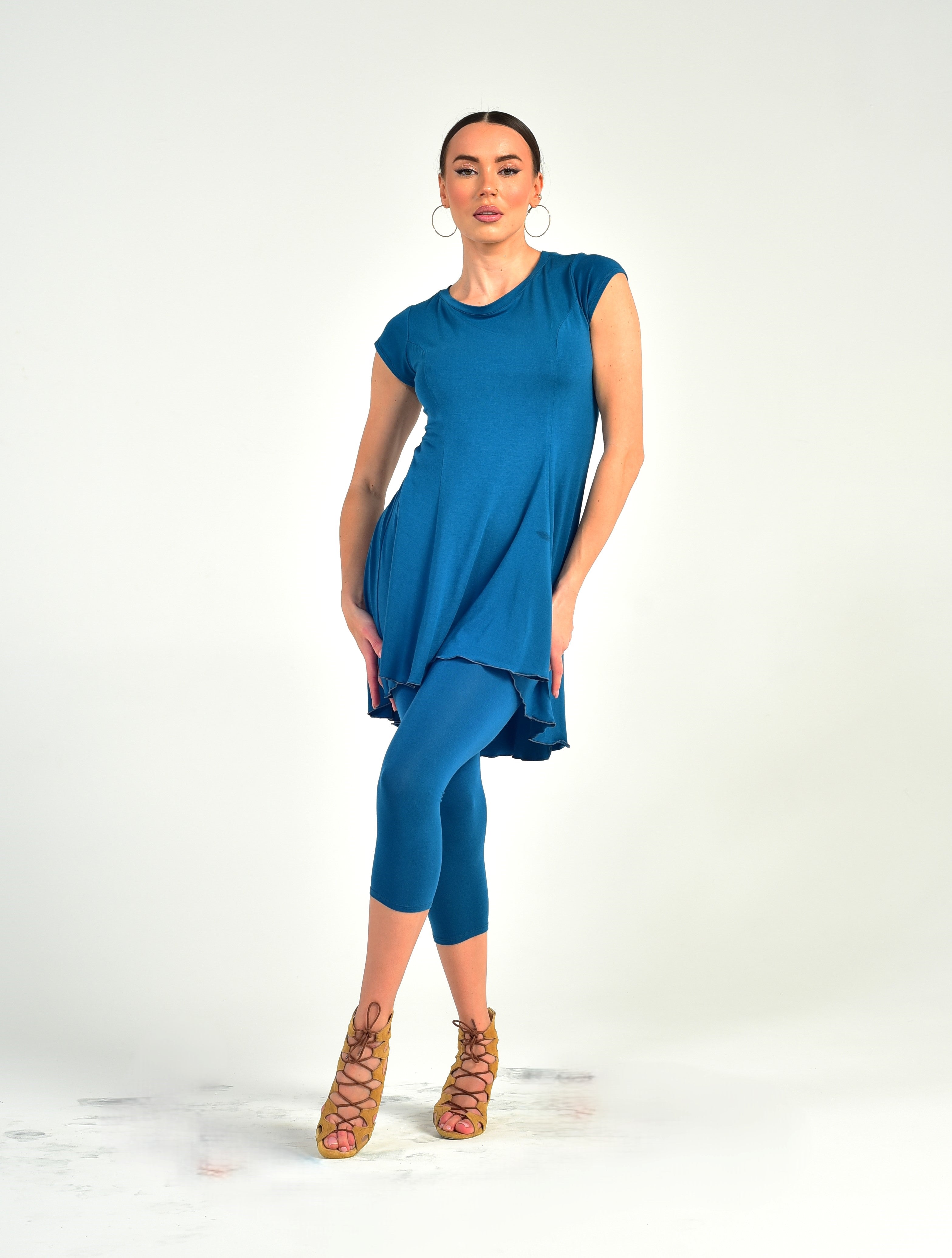 Tanz-Tunikakleid Kira SM6015 Ozeanblau (133)