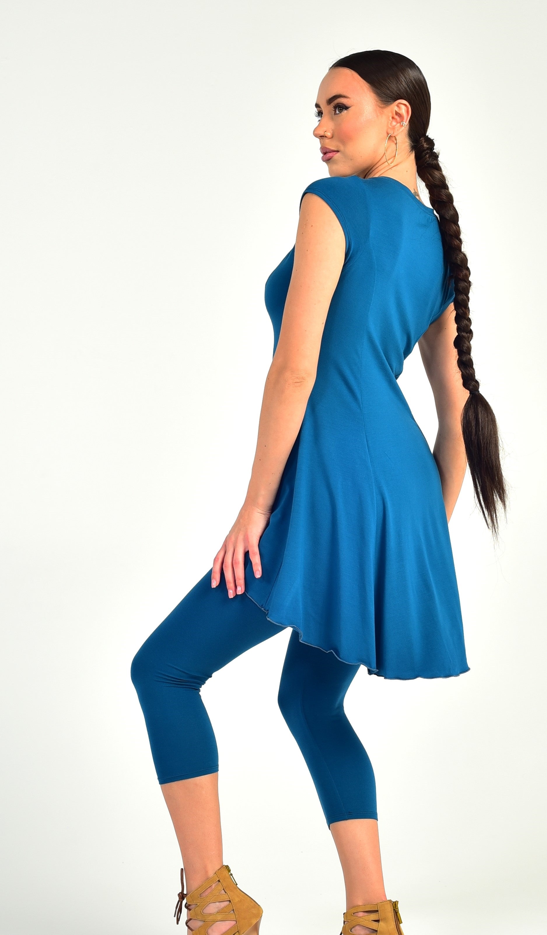 Tanz-Tunikakleid Kira SM6015 Ozeanblau (133)