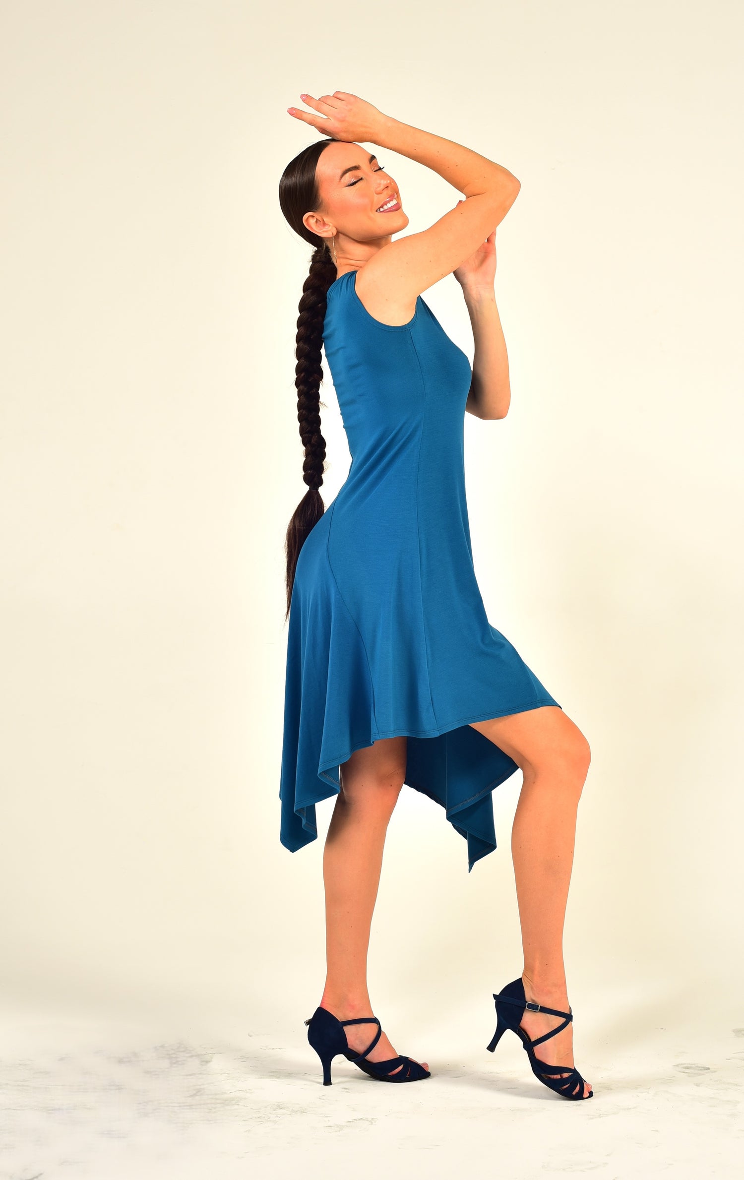 Dance Dress Stasy SM8008 Ocean blue (133)