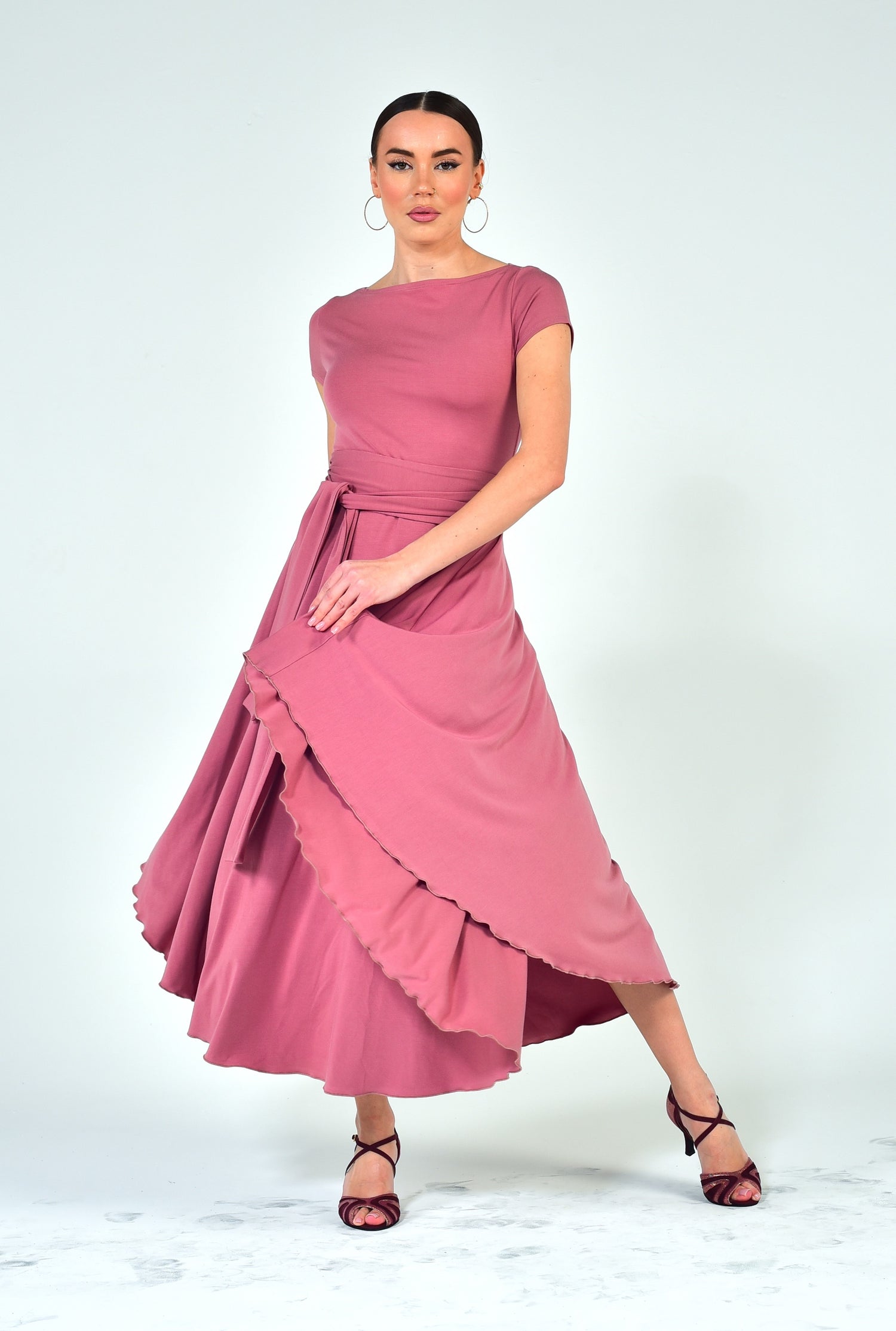 Tanzkleid  Aurora SM8002 Rosa Staub (108)