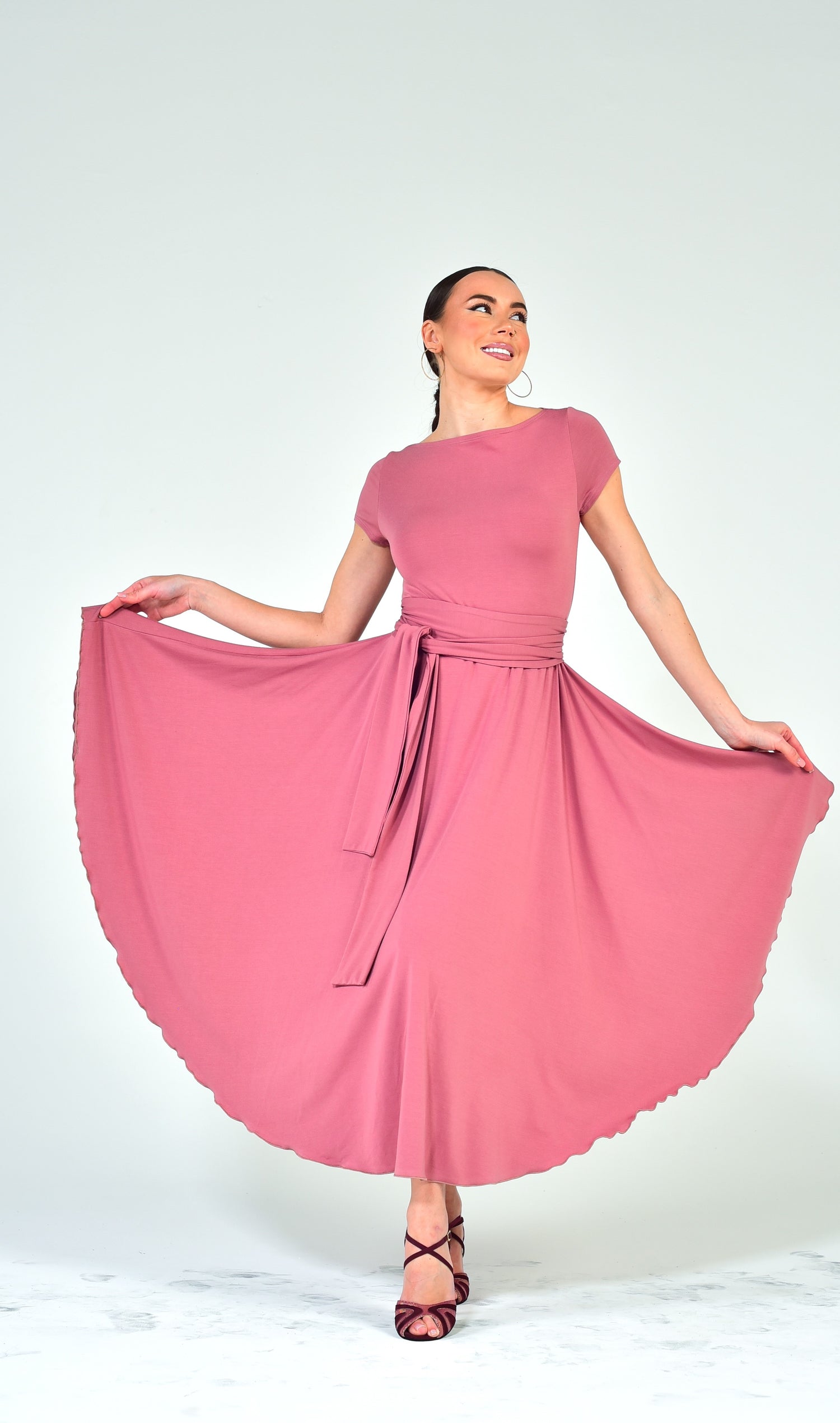 Tanzkleid  Aurora SM8002 Rosa Staub (108)