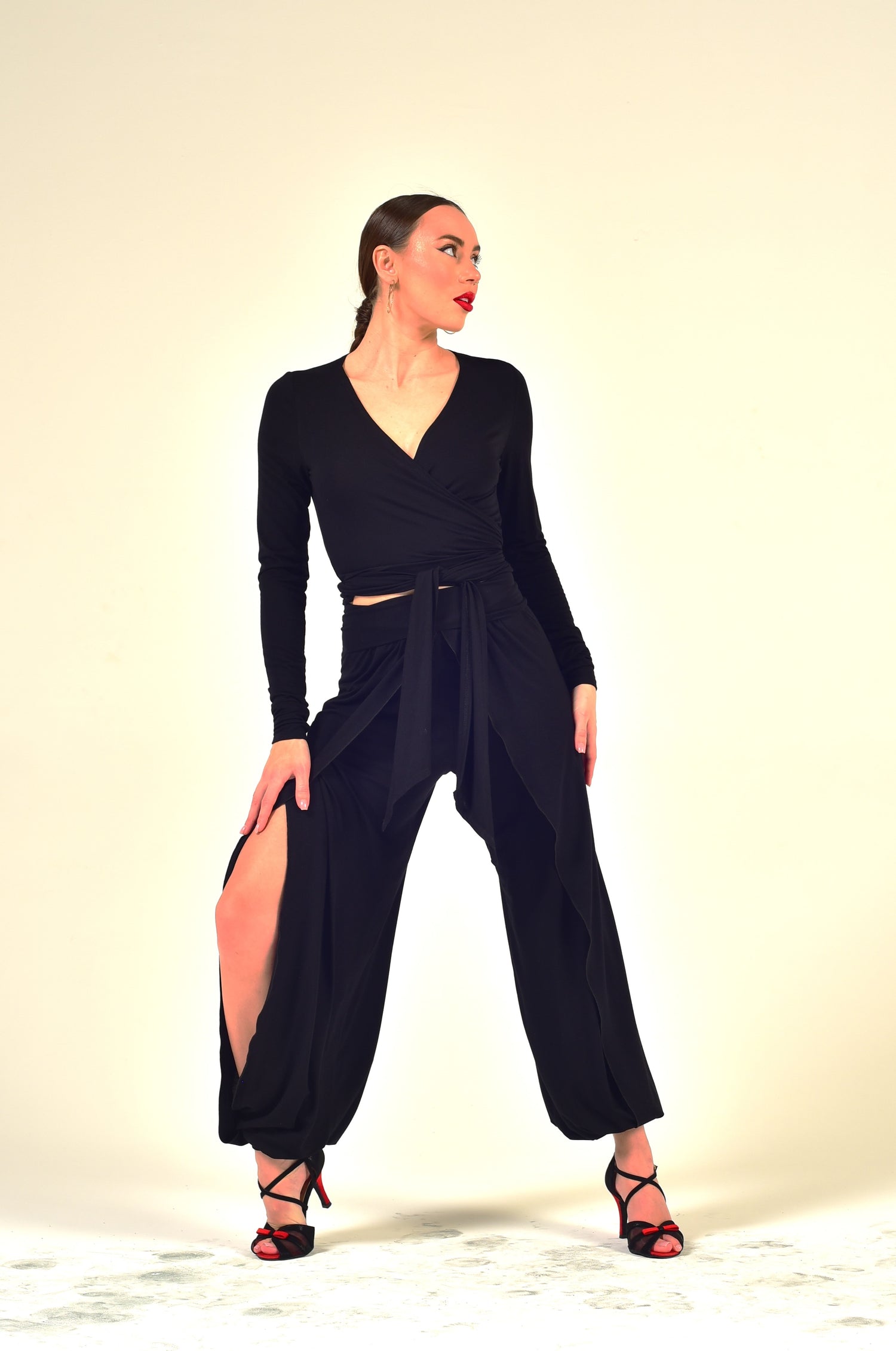 Tanzhose Shanti SM5808 Tiefschwarz (037)