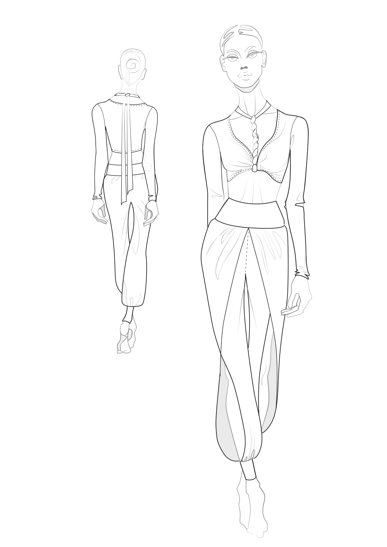 Tanzhose Shanti SM5808 Tiefschwarz (037)