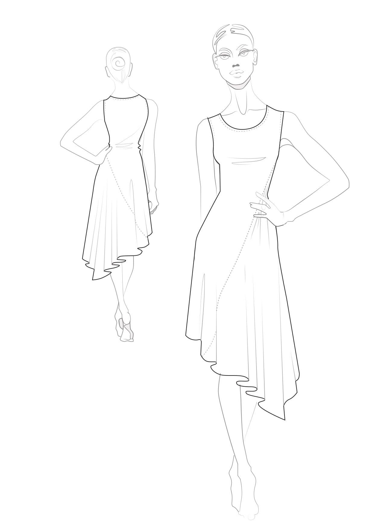 Tanzkleid Stasy SM8008 Tiefschwarz (037)