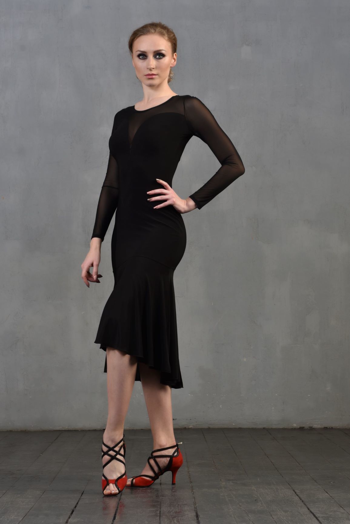 Tangokleid Alexis SM8018 Tiefschwarz (037)