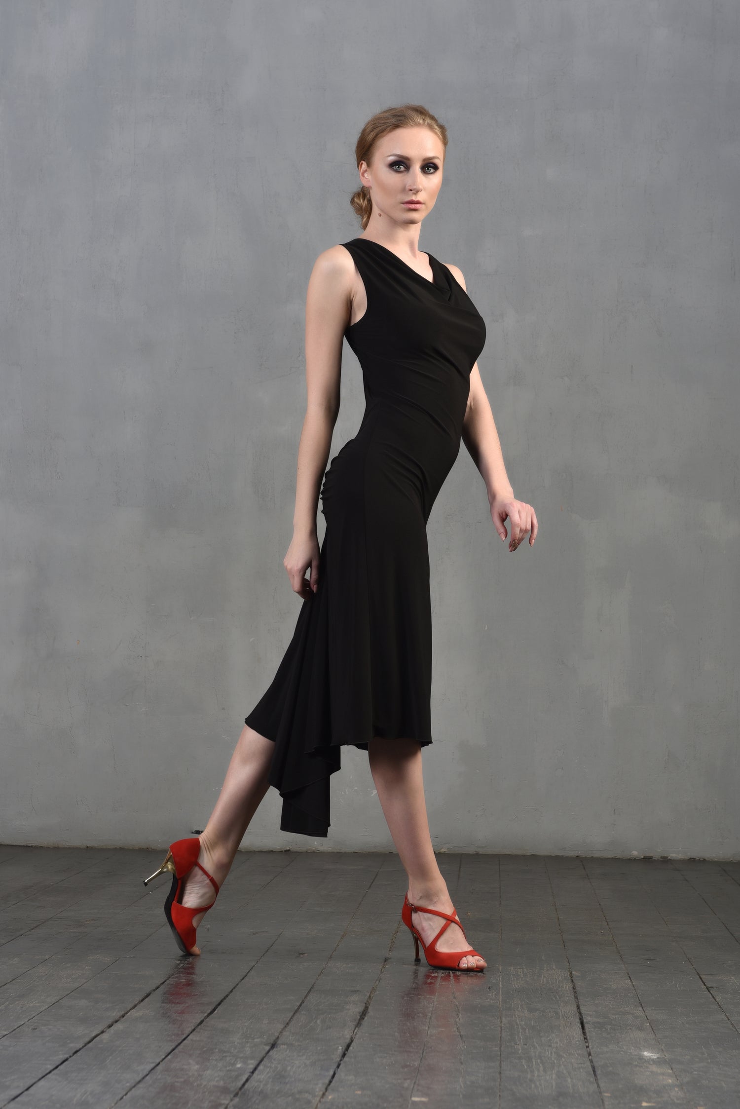 Tangokleid Rita SM8020 Tiefschwarz (037)