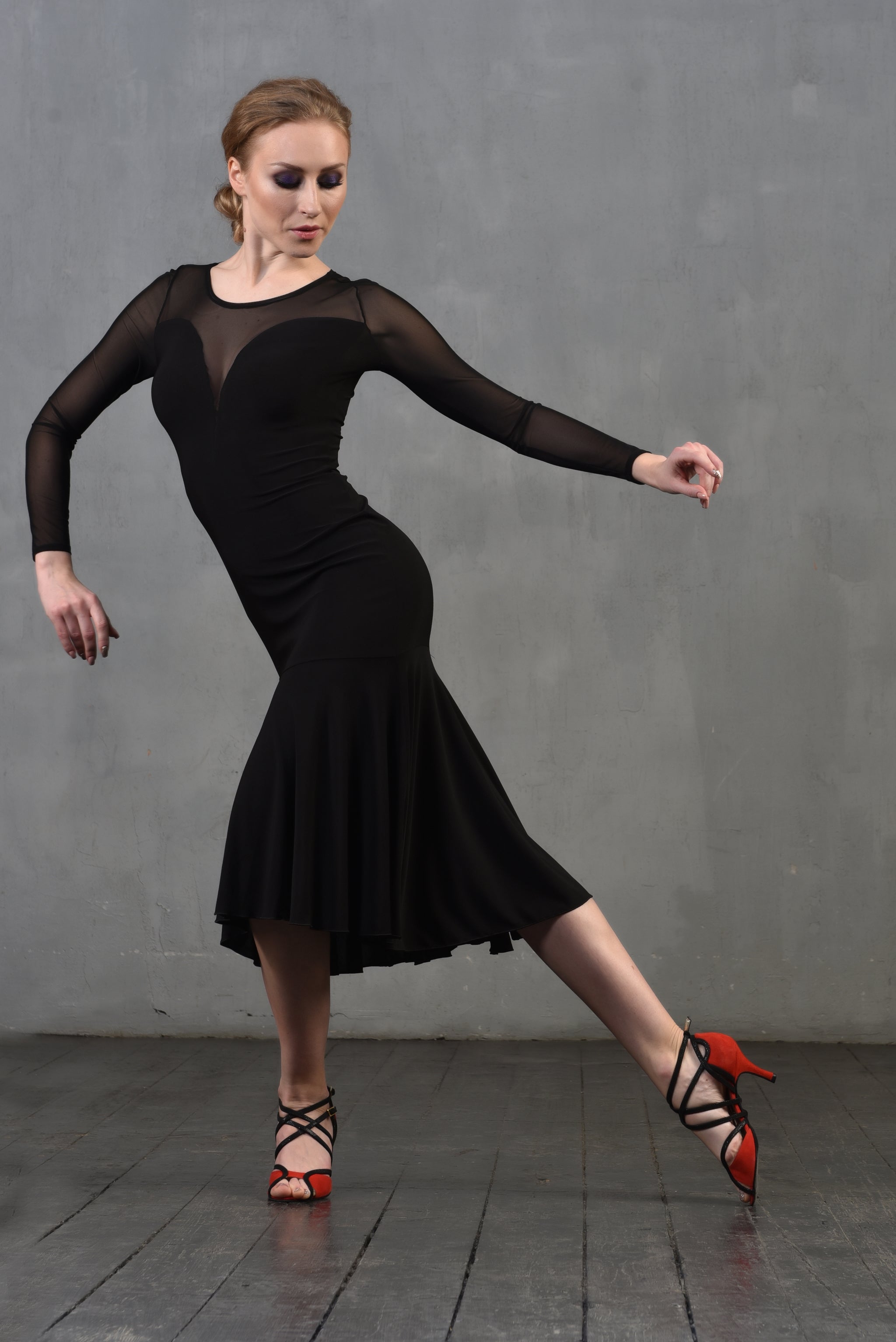 Tangokleid Alexis SM8018 Tiefschwarz (037)