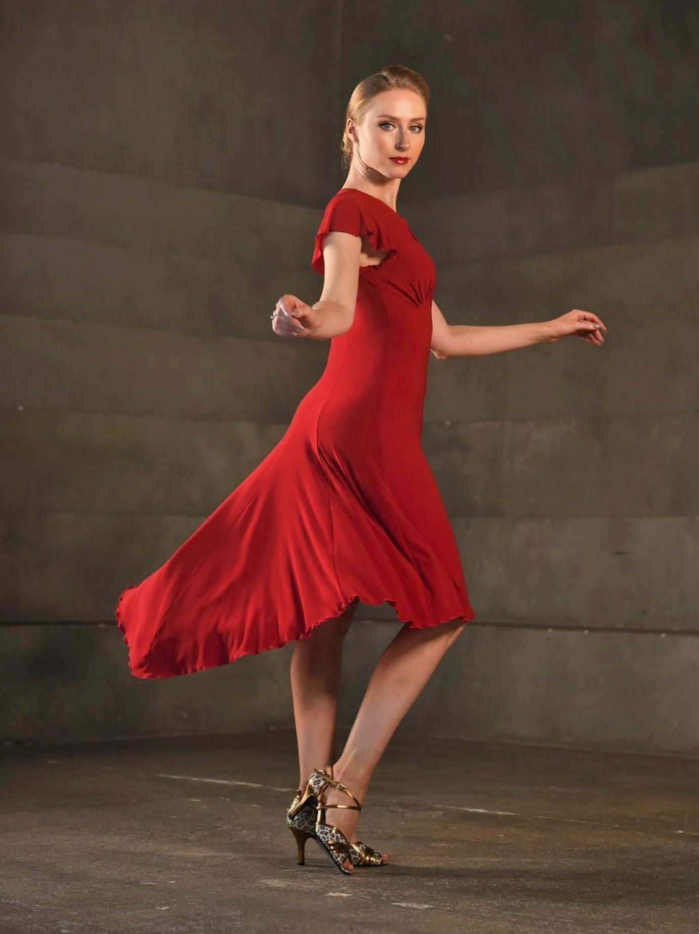 Dance Dress Martina SM8031 Ruby red (195)