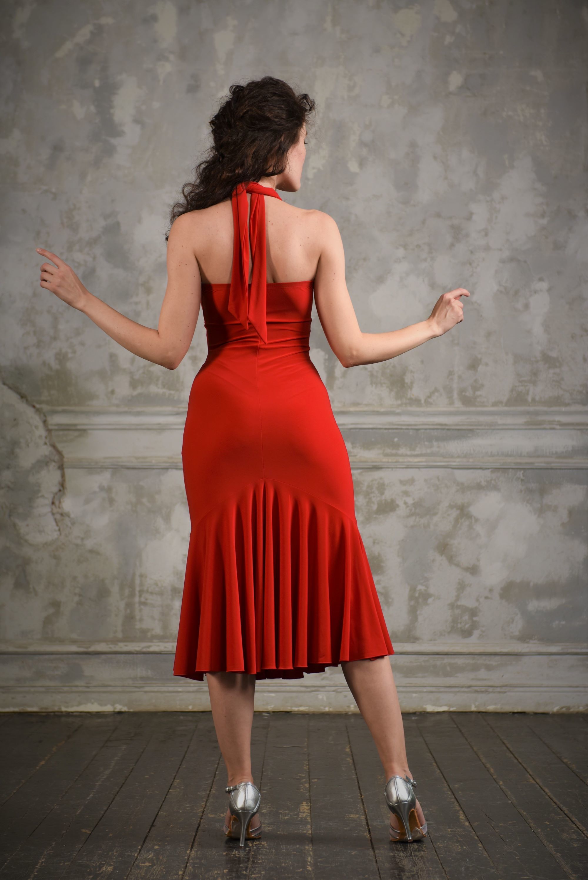 Tanzkleid Paola SM8050 Klassisch rot (013)
