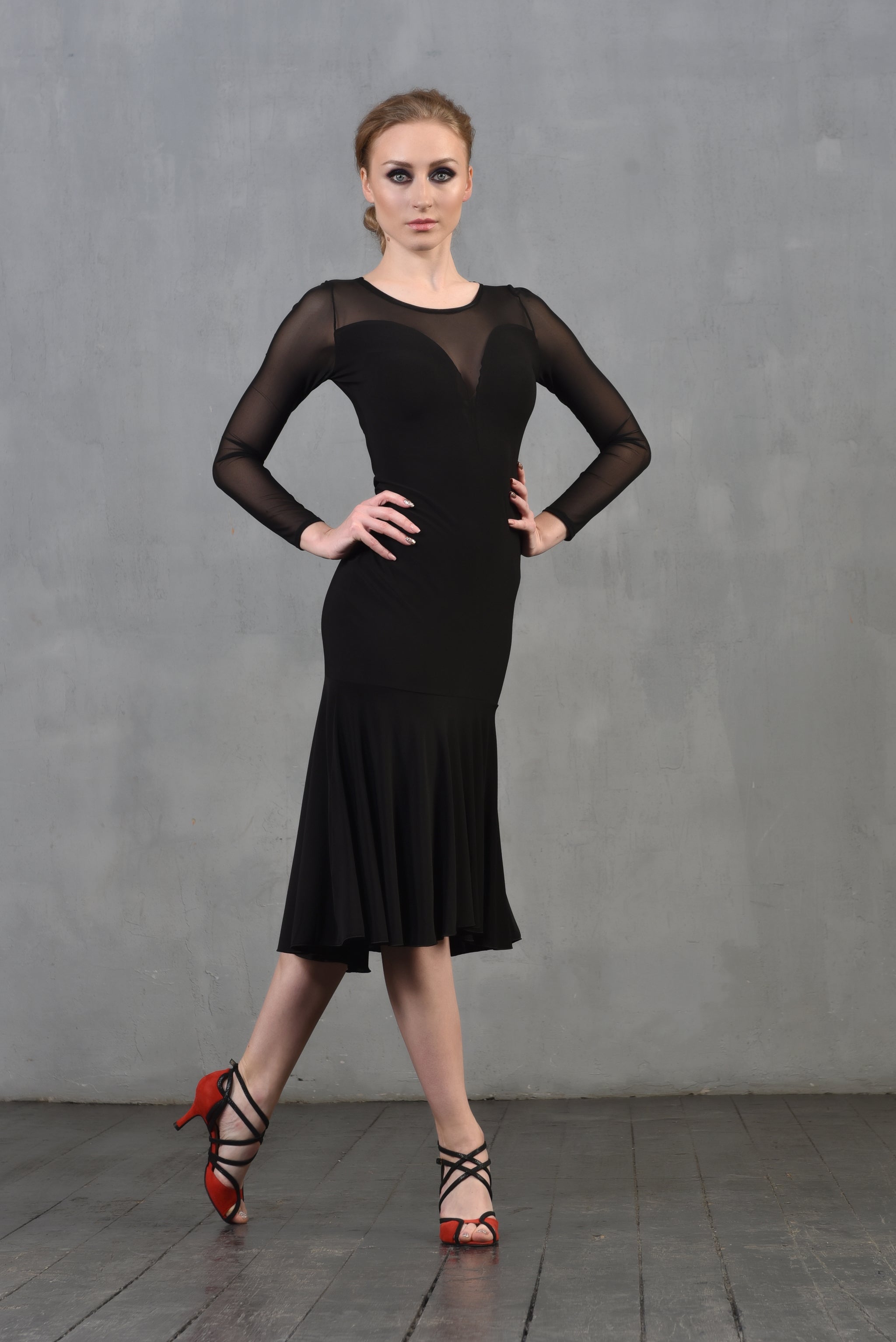 Tangokleid Alexis SM8018 Tiefschwarz (037)