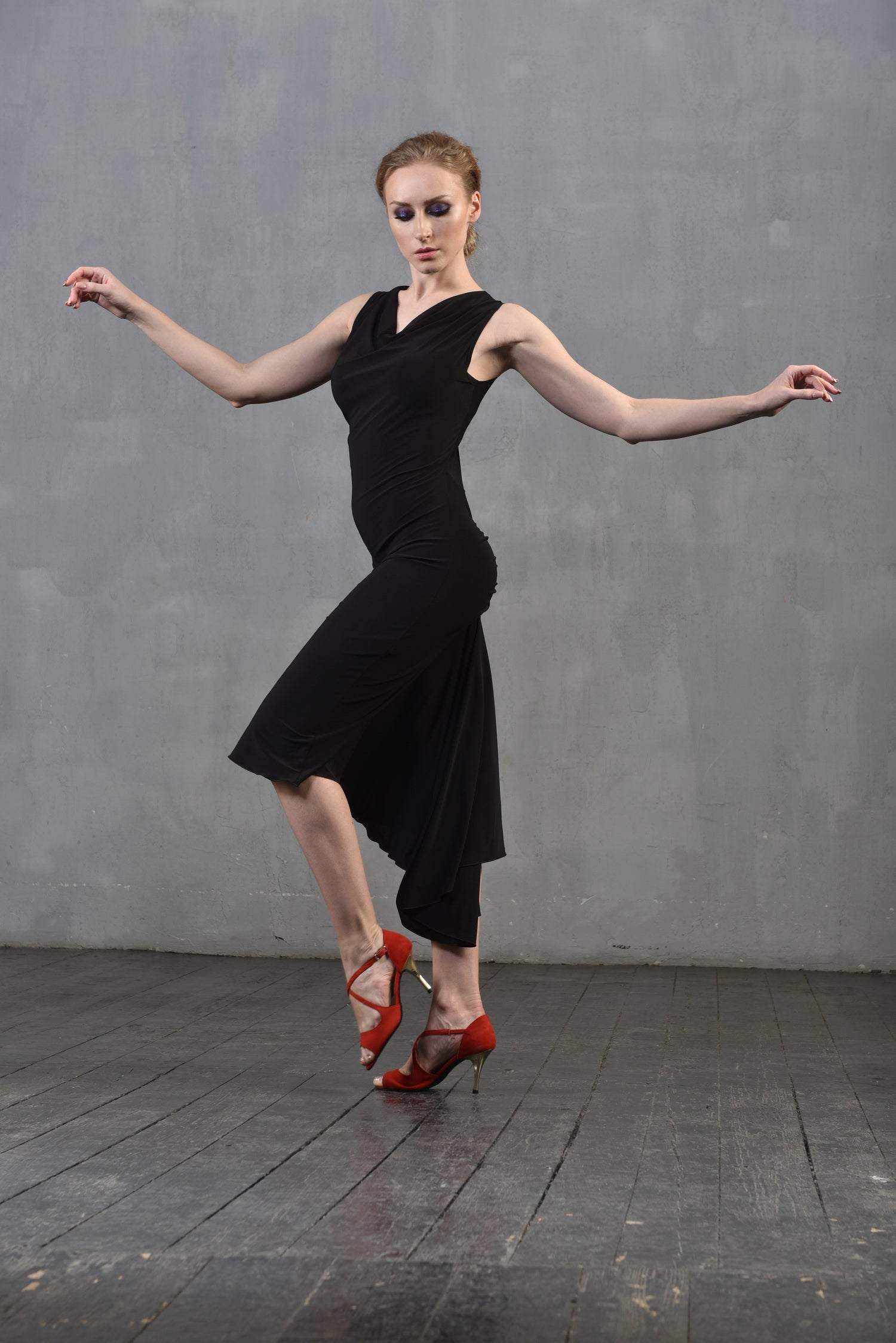 Tangokleid Rita SM8020 Tiefschwarz (037)