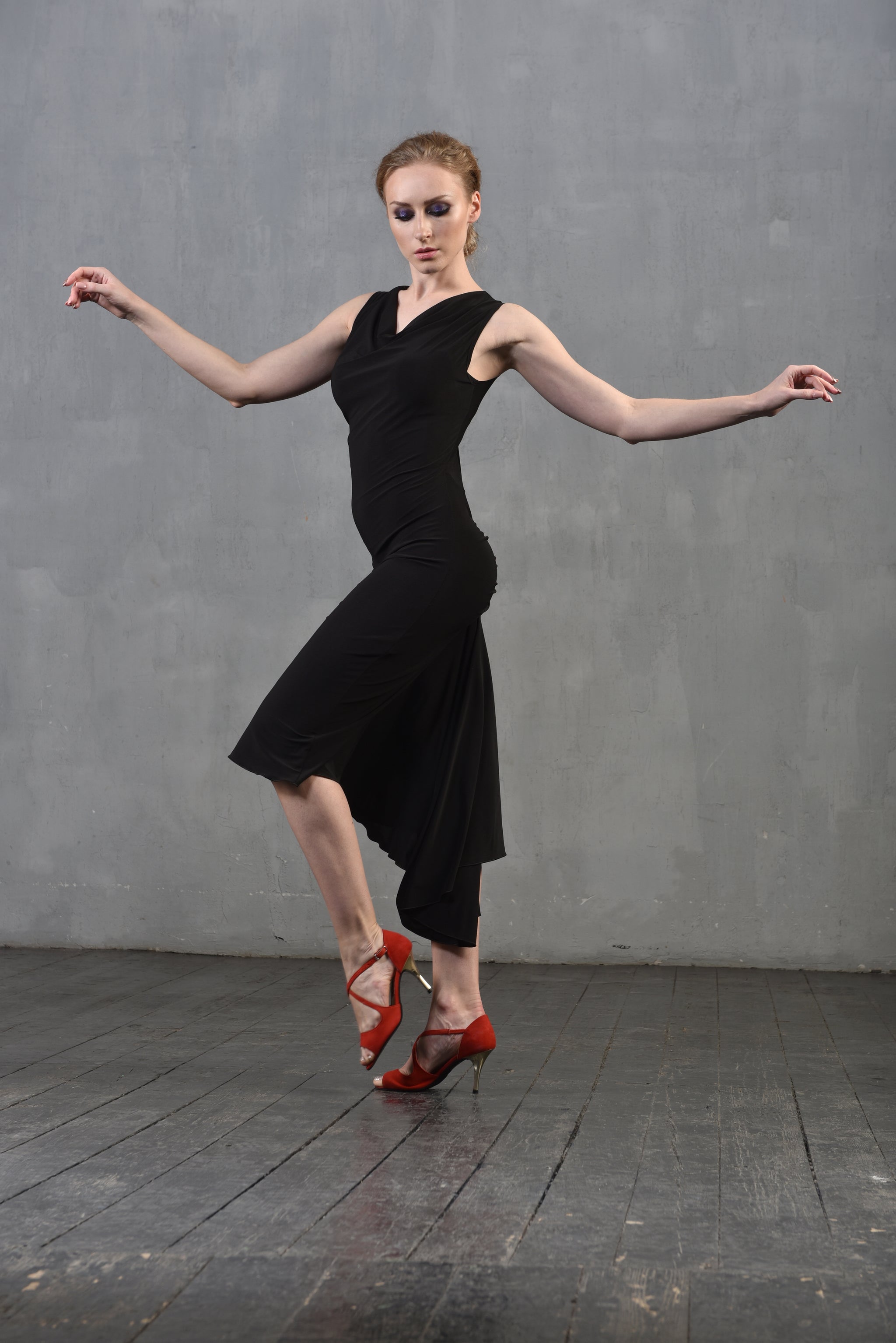 Tangokleid Rita SM8020 Tiefschwarz (037)