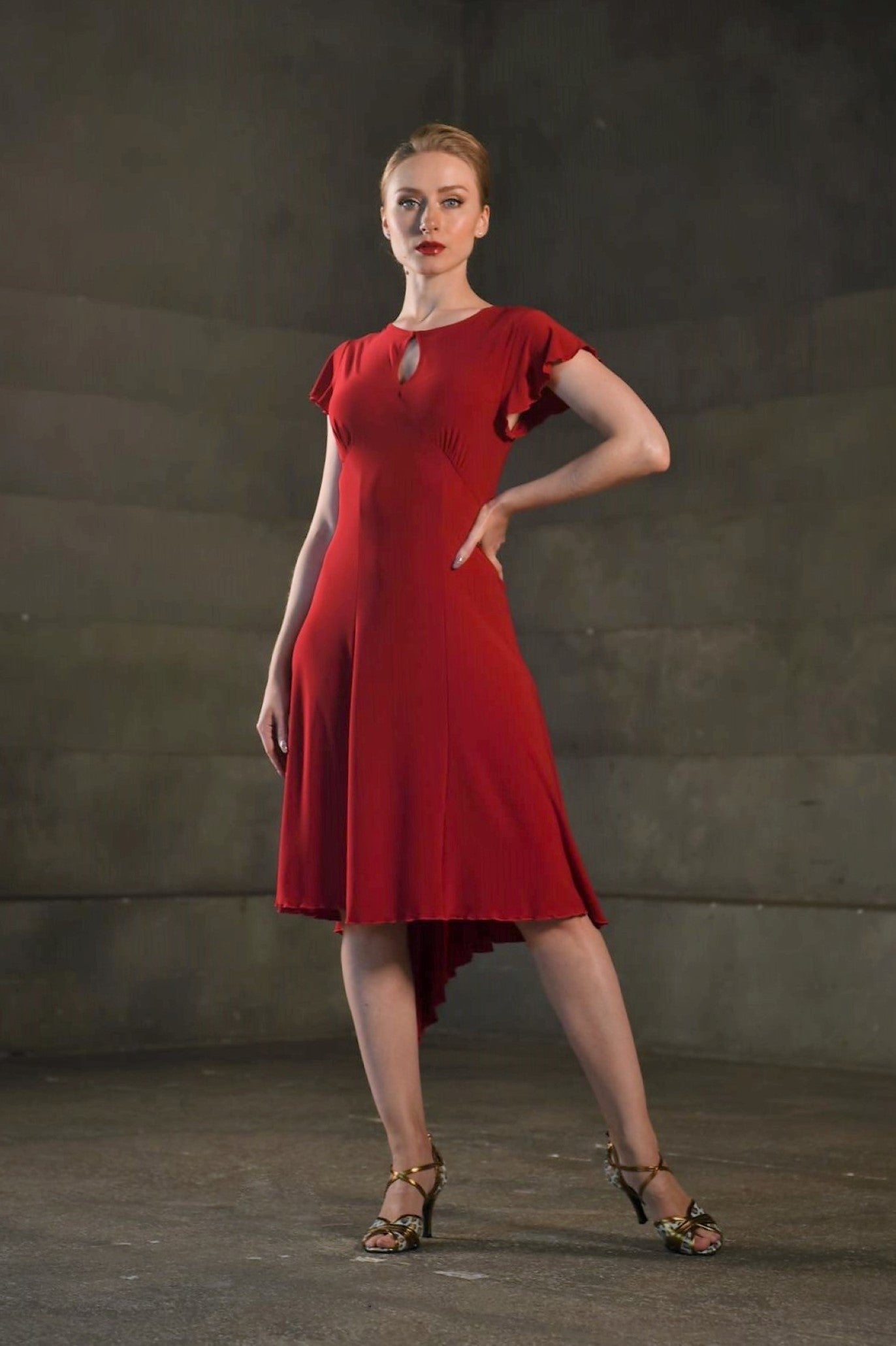 Dance Dress Martina SM8031 Ruby red (195)
