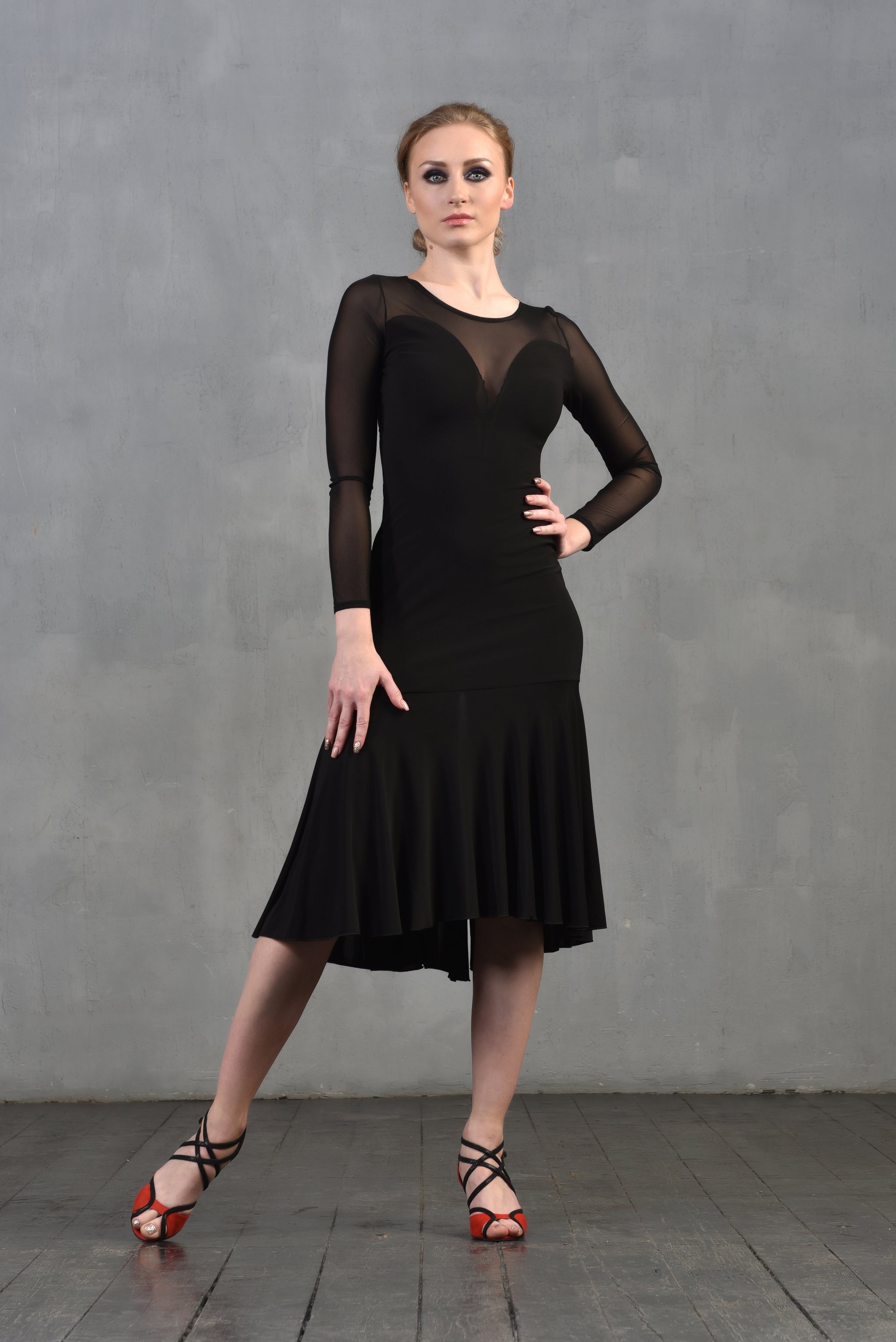 Tangokleid Alexis SM8018 Tiefschwarz (037)