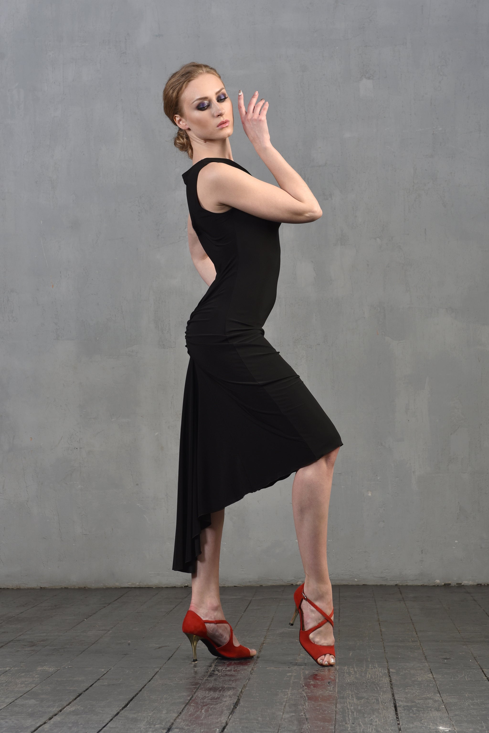 Tangokleid Rita SM8020 Tiefschwarz (037)