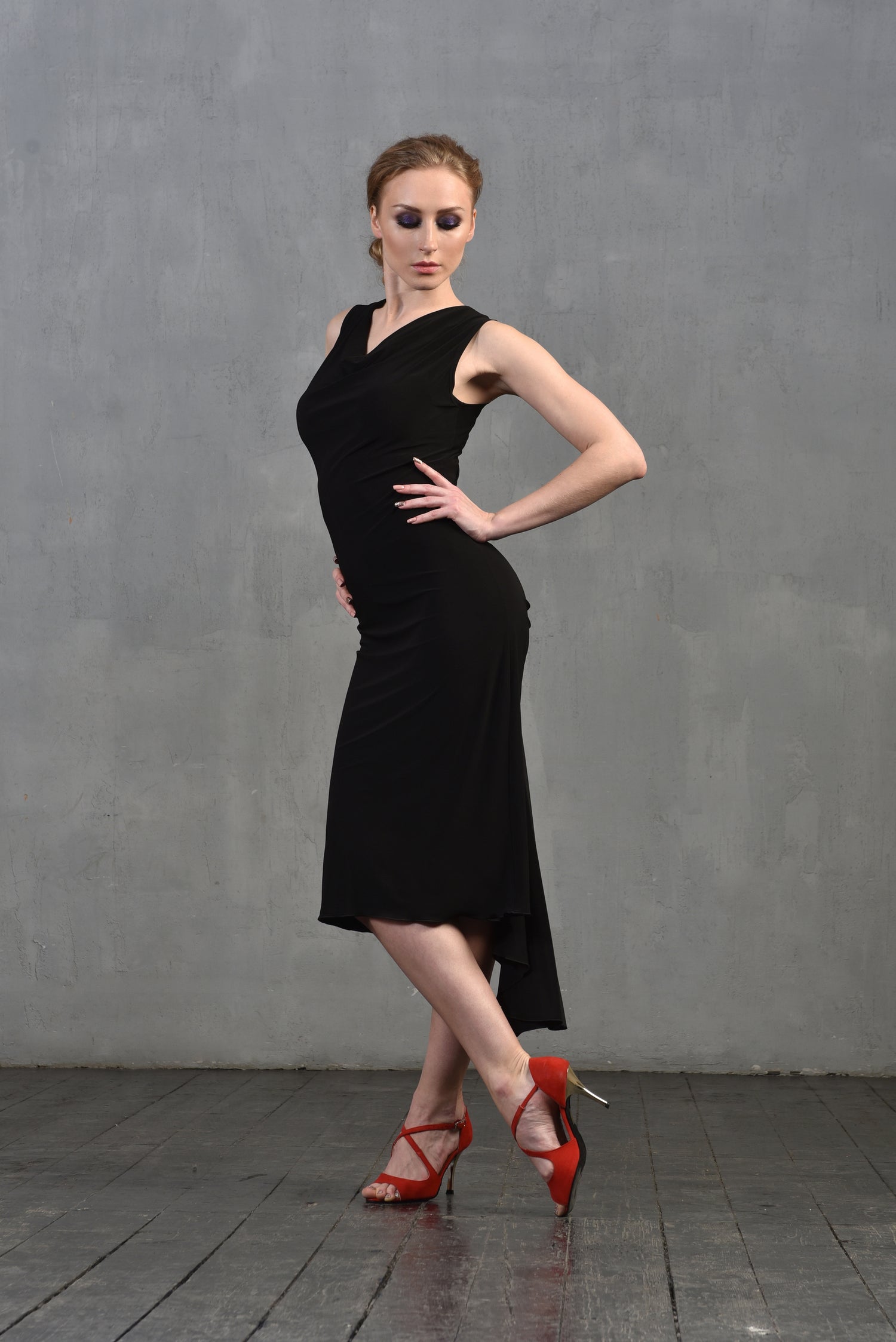 Tangokleid Rita SM8020 Tiefschwarz (037)