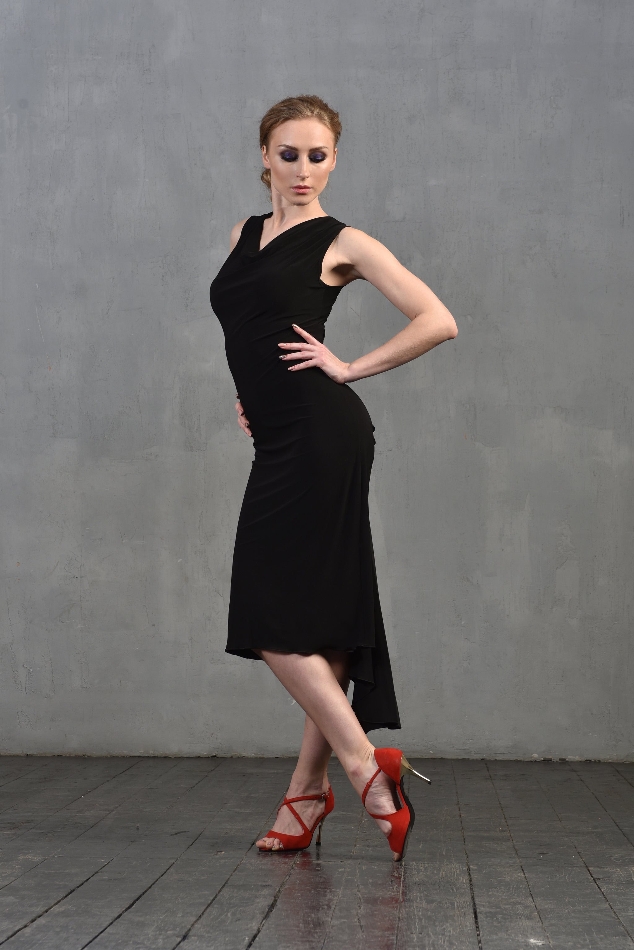 Tangokleid Rita SM8020 Tiefschwarz (037)