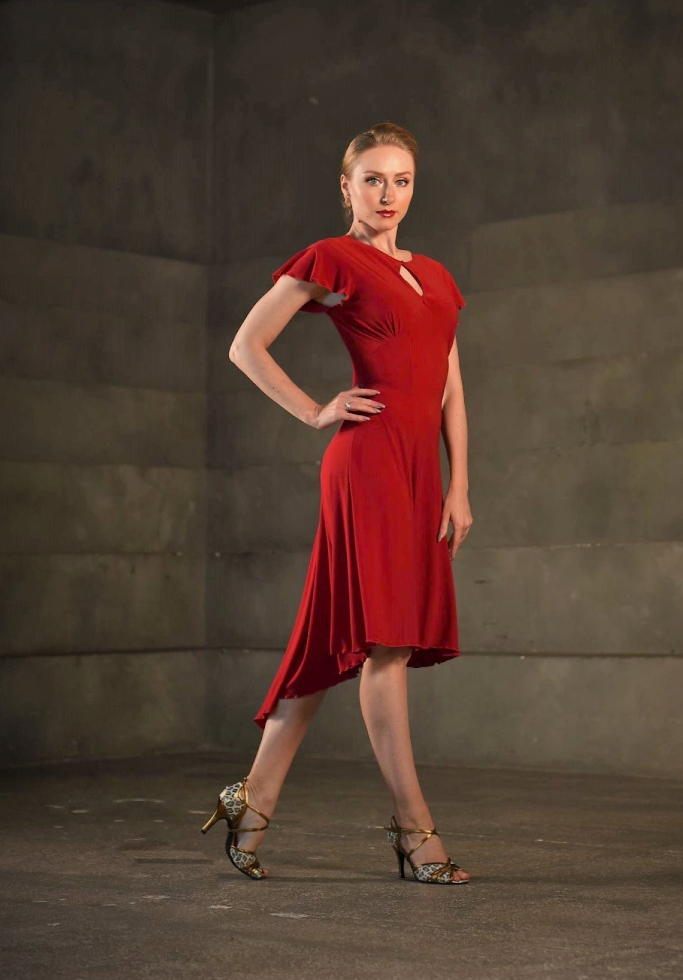 Dance Dress Martina SM8031 Ruby red (195)