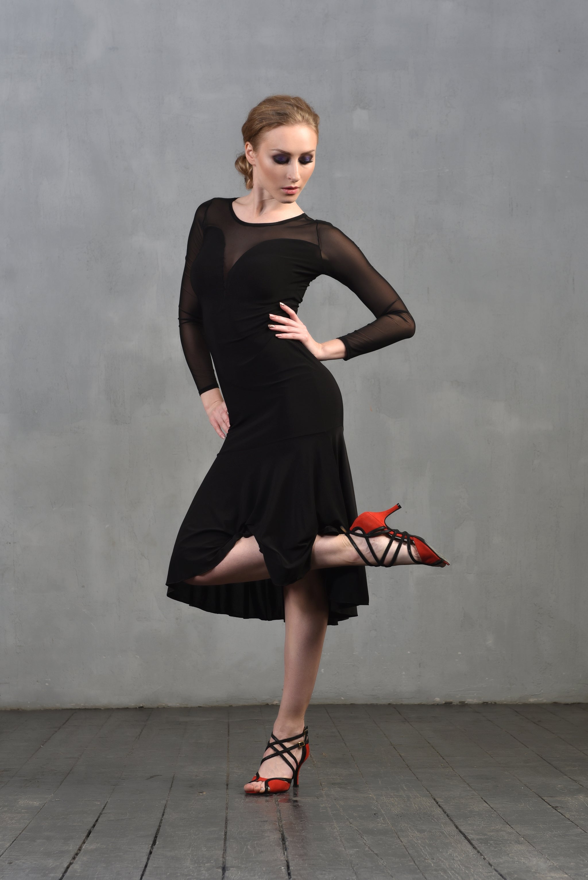 Tangokleid Alexis SM8018 Tiefschwarz (037)