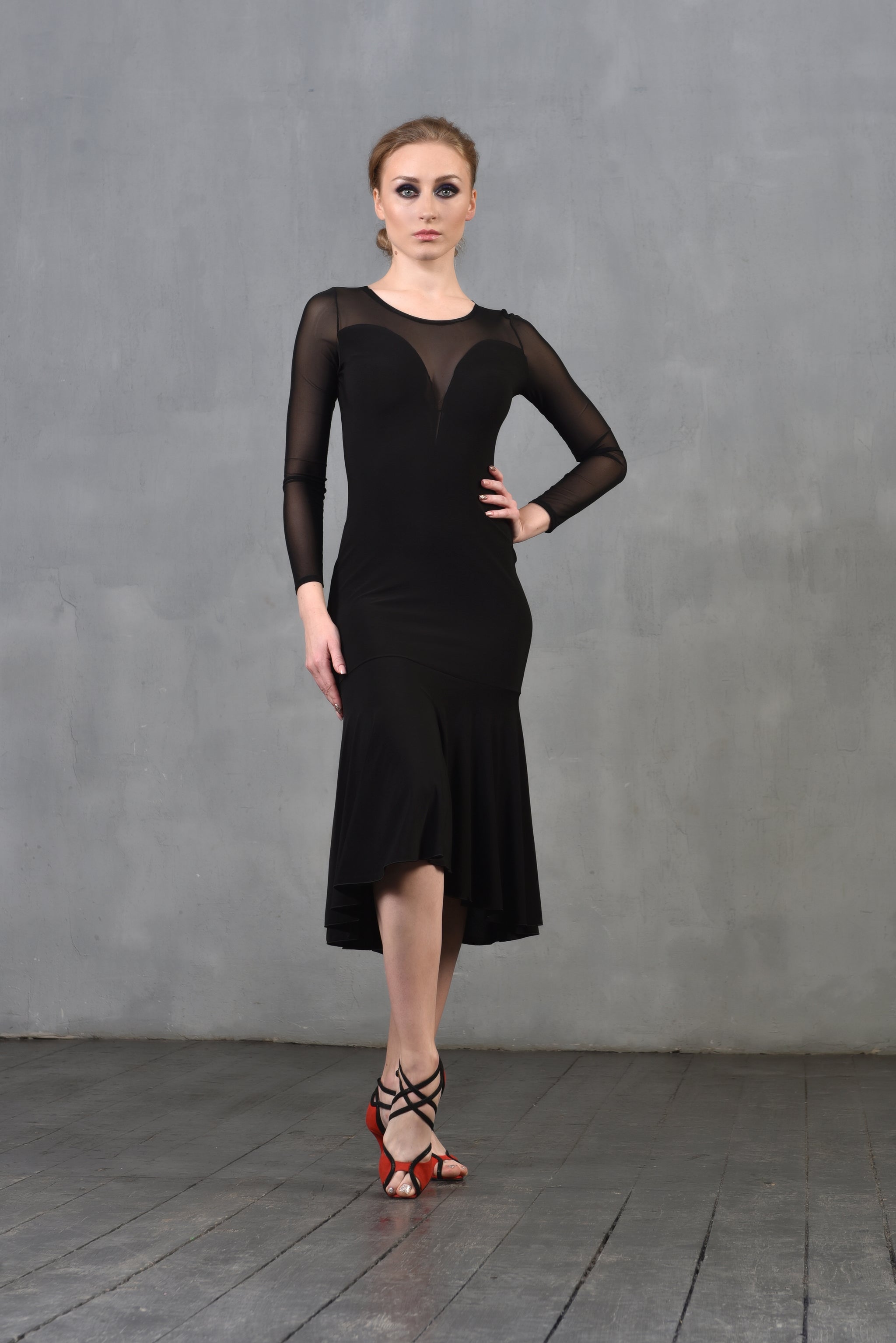 Tangokleid Alexis SM8018 Tiefschwarz (037)