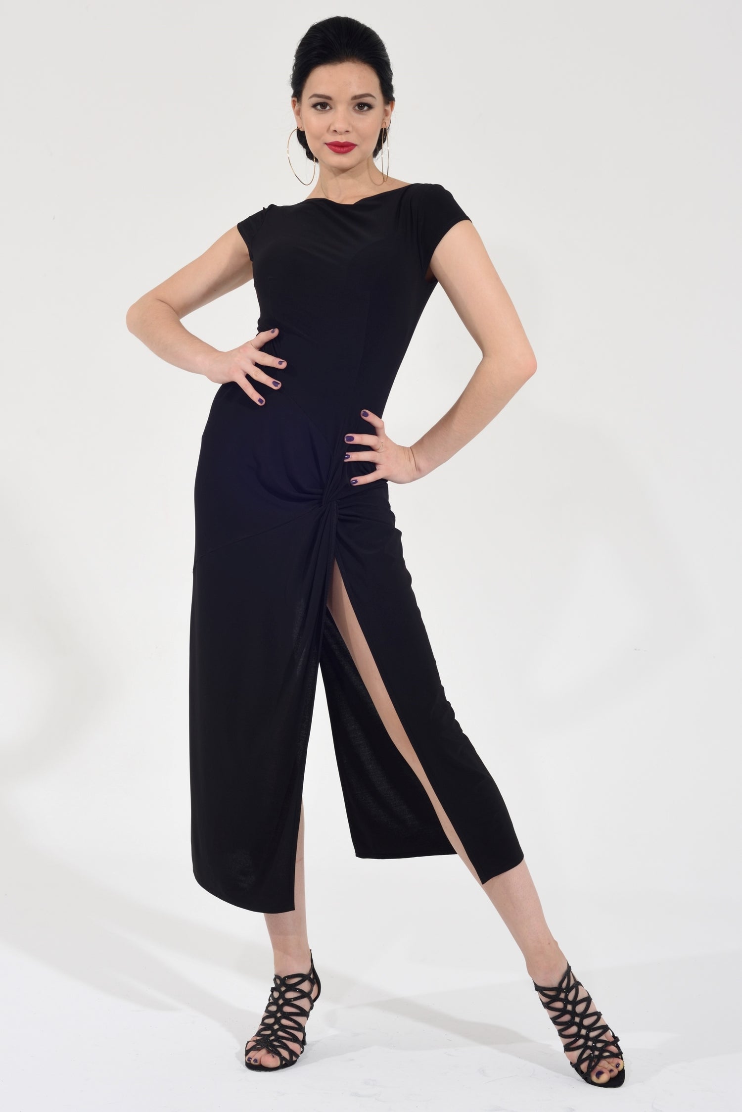 Tangokleid Evita SM8004 Tiefschwarz (037)