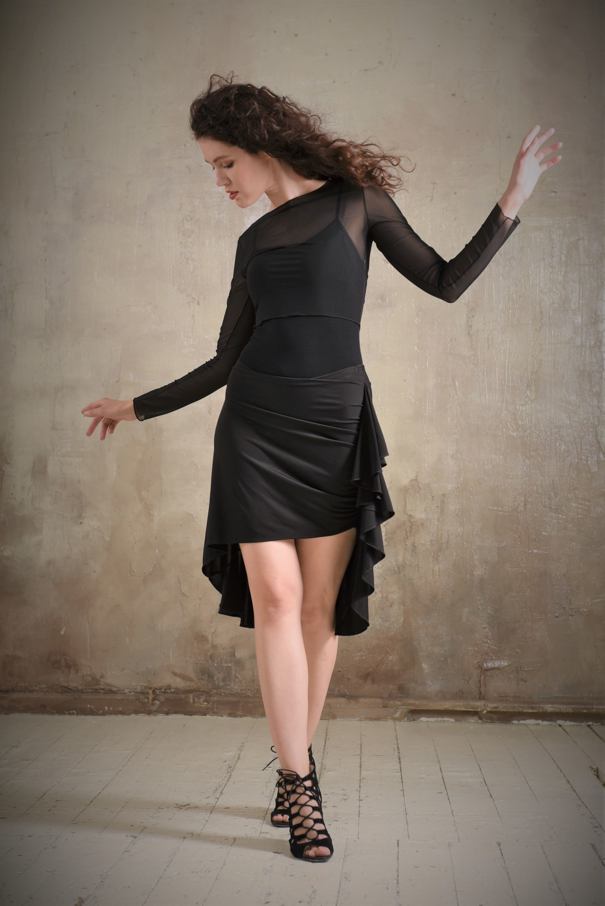 Dance Skirt Party SM7008 Marsala (275)