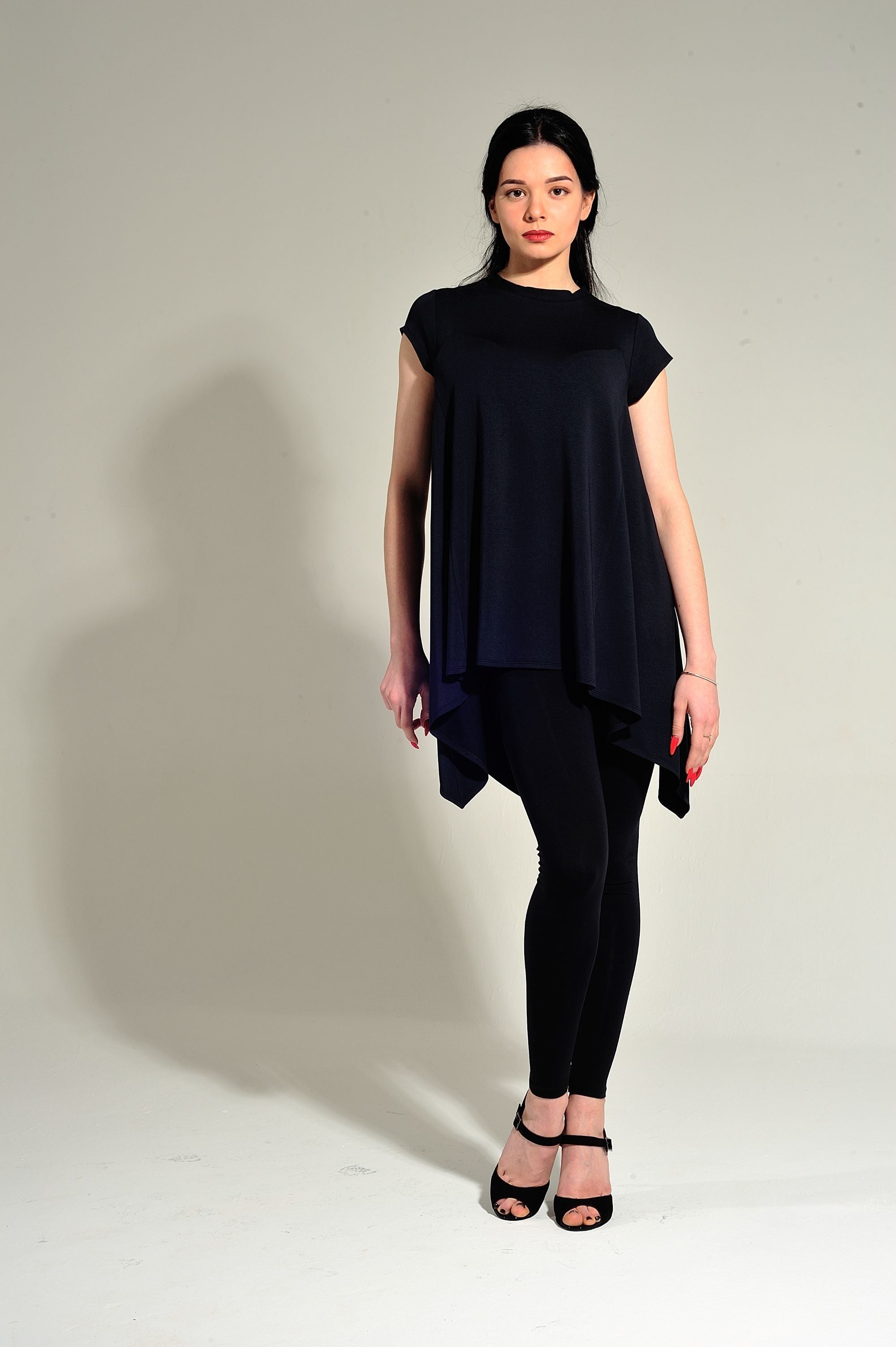 Tanz-Tunika-Kleid Zoe SM6011 Anthrazitgrau (172)