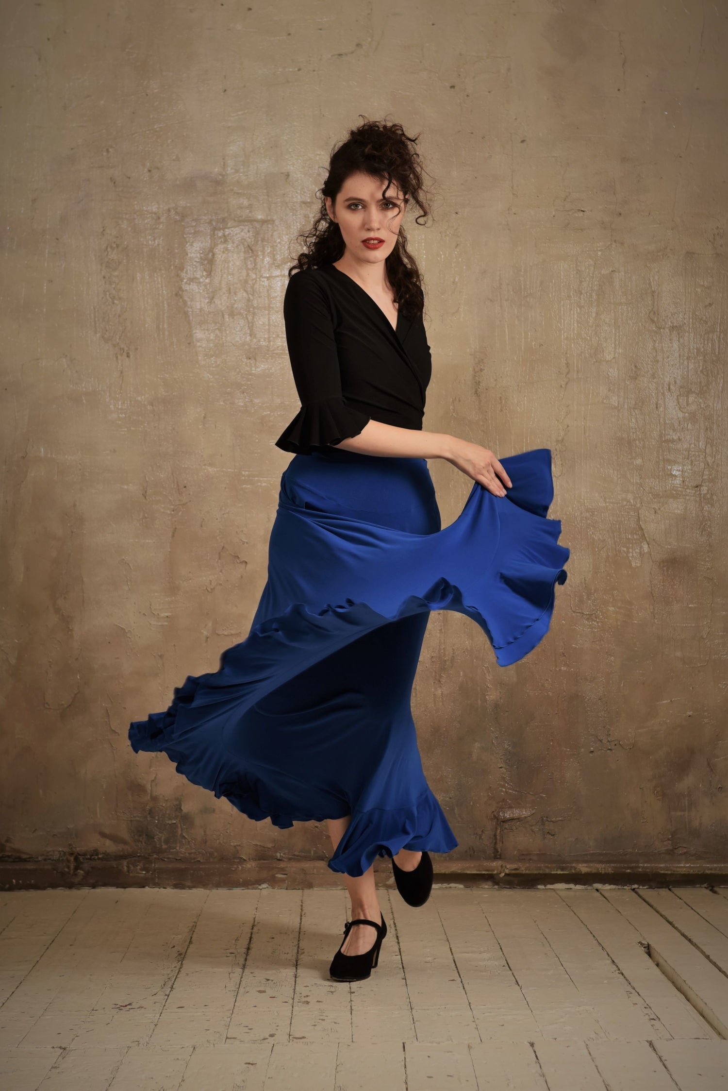 Tanzoberteil Gitana SM6016 Tiefschwarz (037)