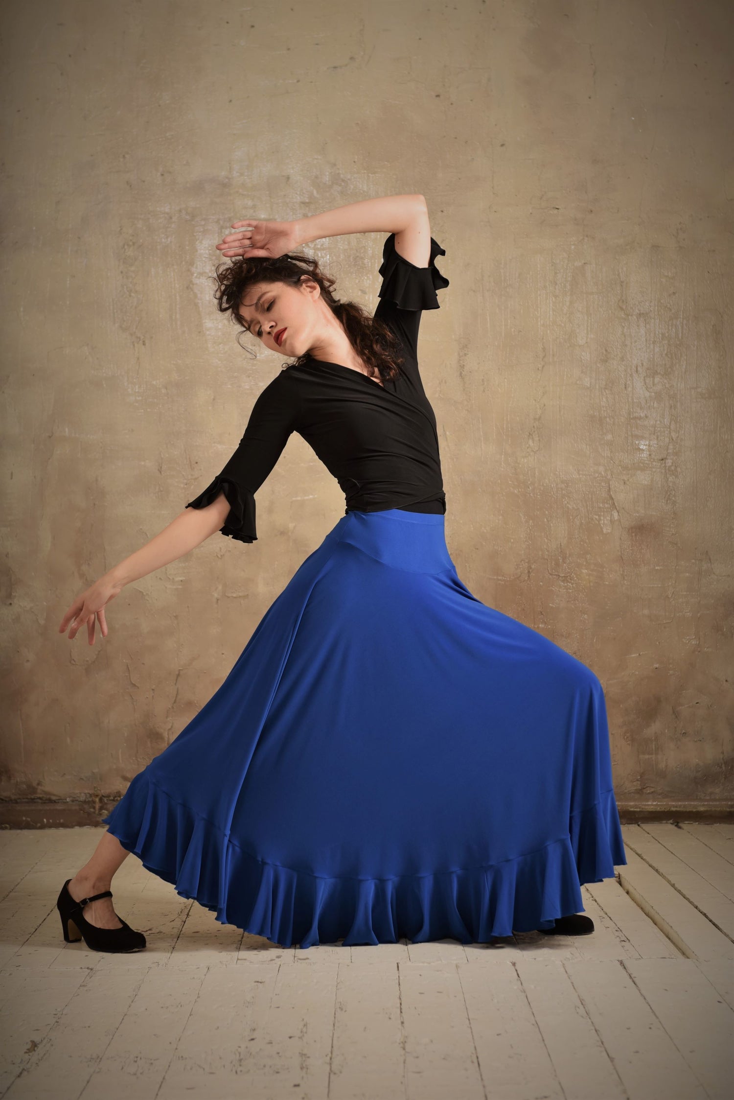 Tanzoberteil Gitana SM6016 Tiefschwarz (037)