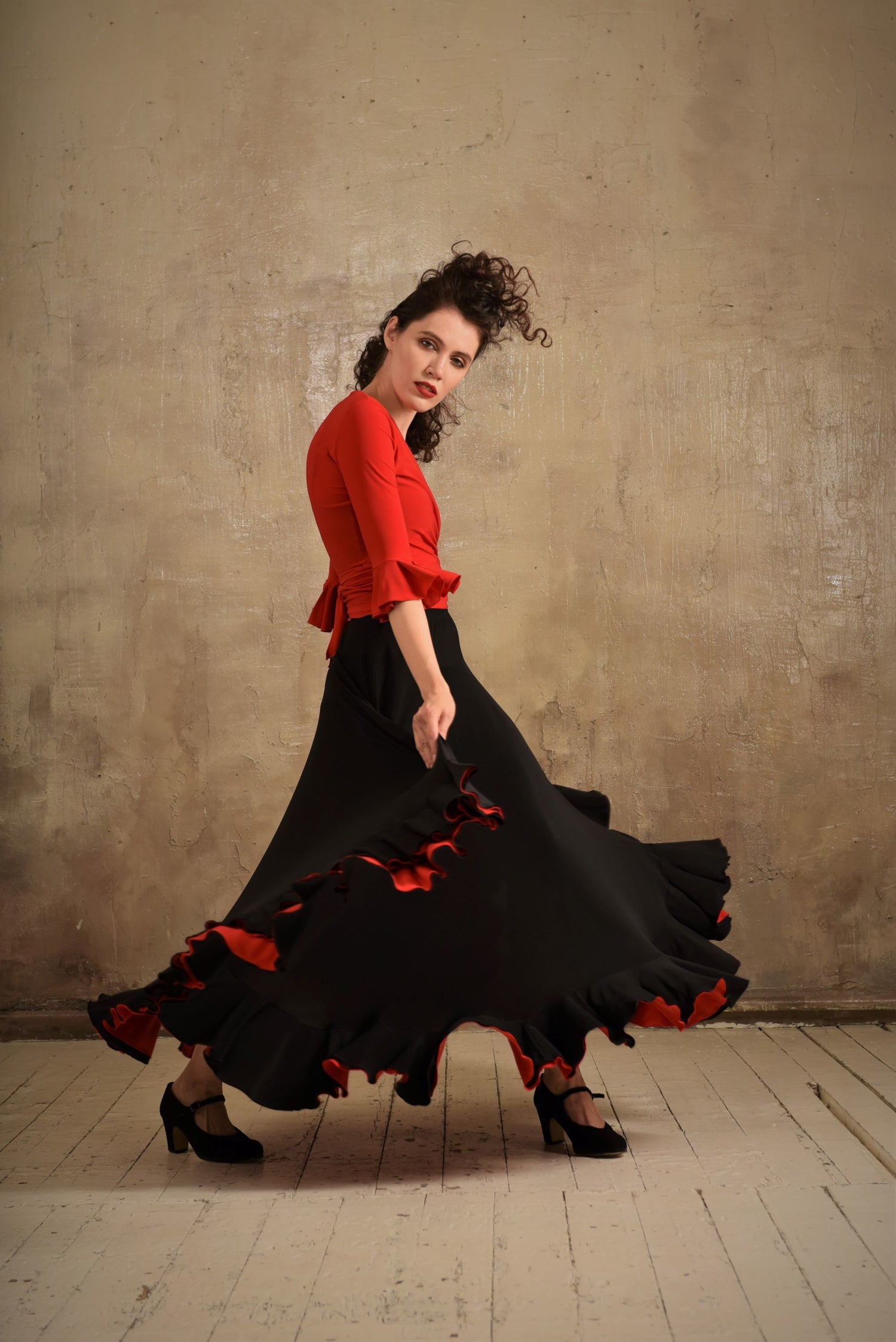 Tanzoberteil Gitana SM6016 Tiefschwarz (037)