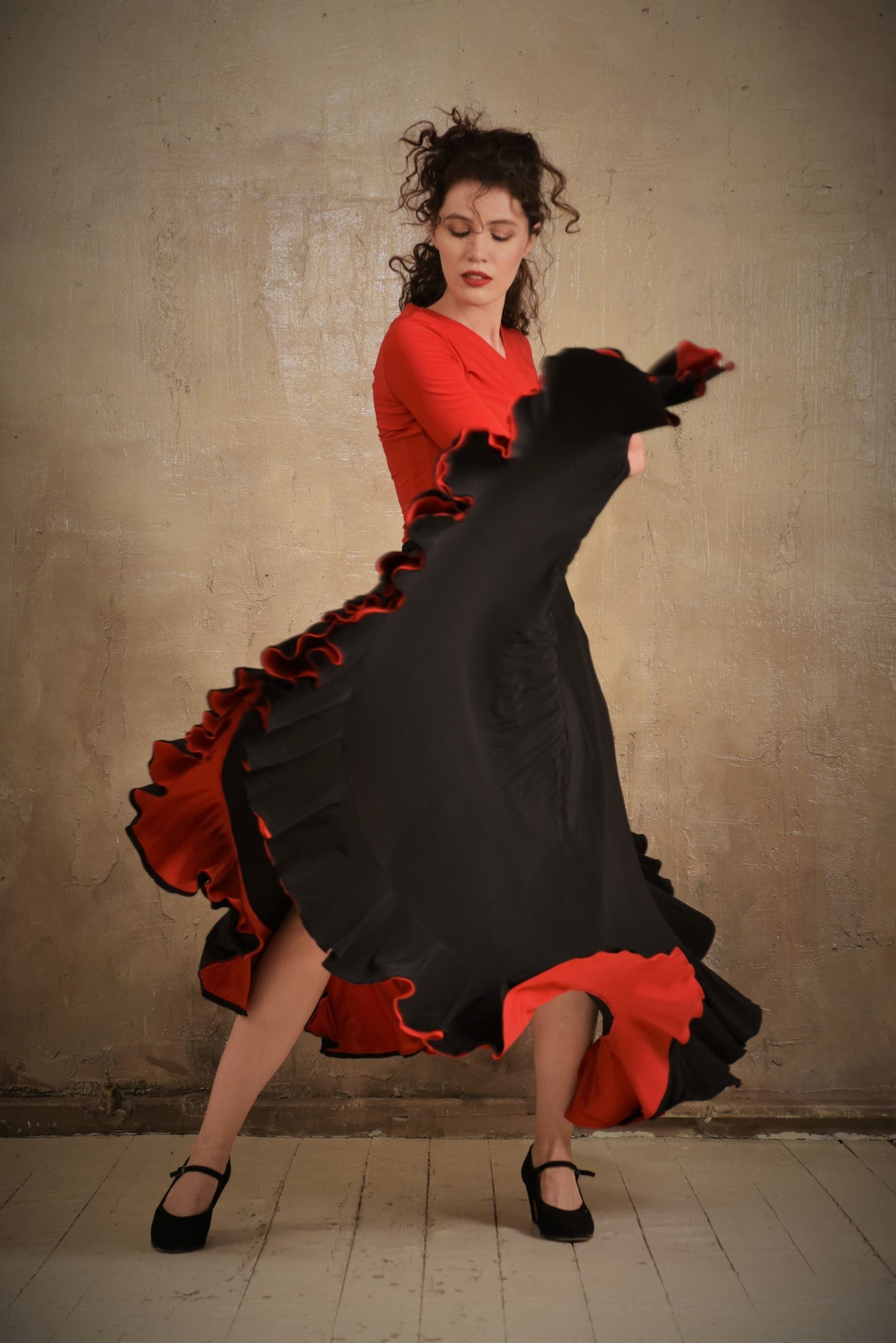 Tanzoberteil Gitana SM6016 Tiefschwarz (037)