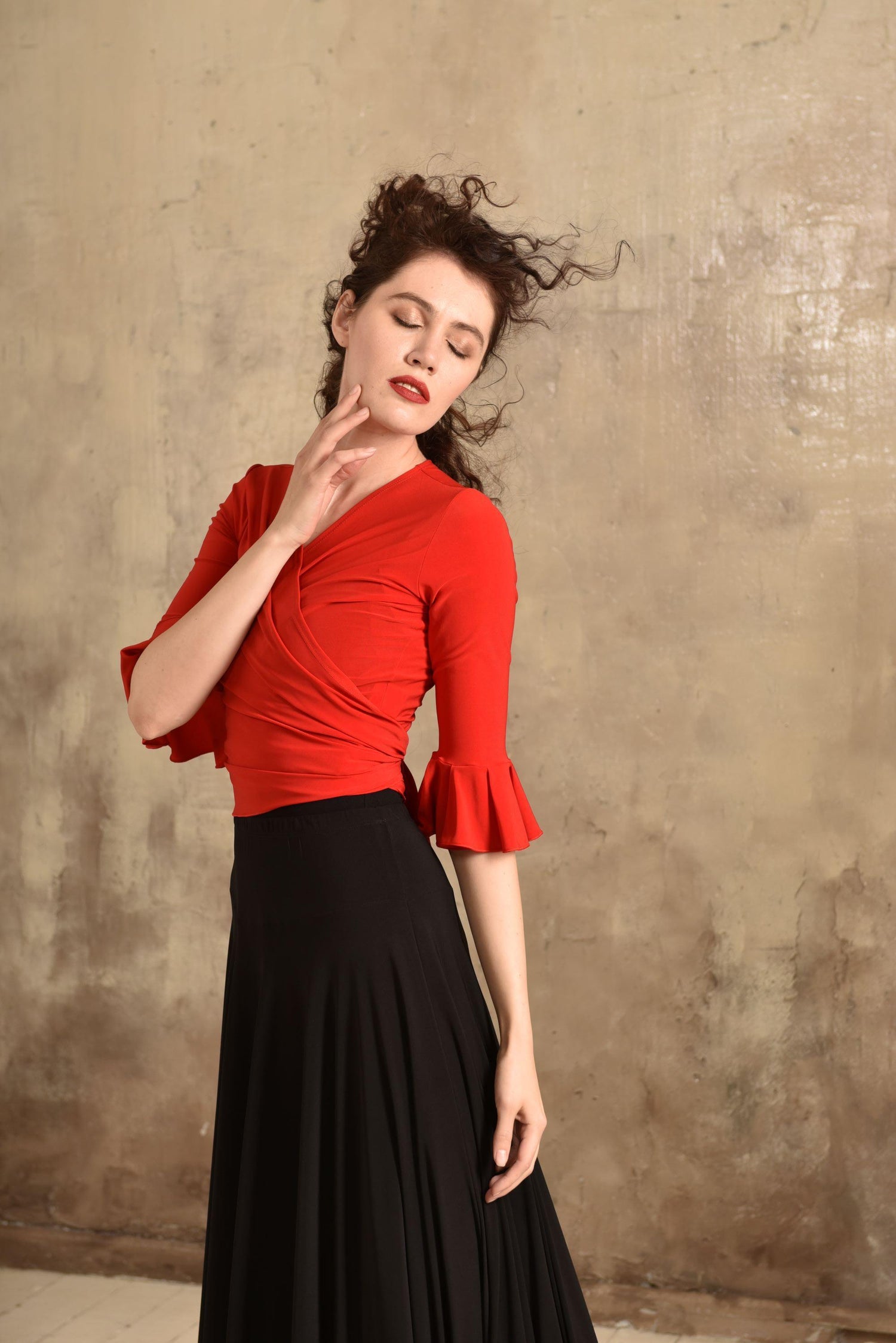 Tanzoberteil Gitana SM6016 Tiefschwarz (037)