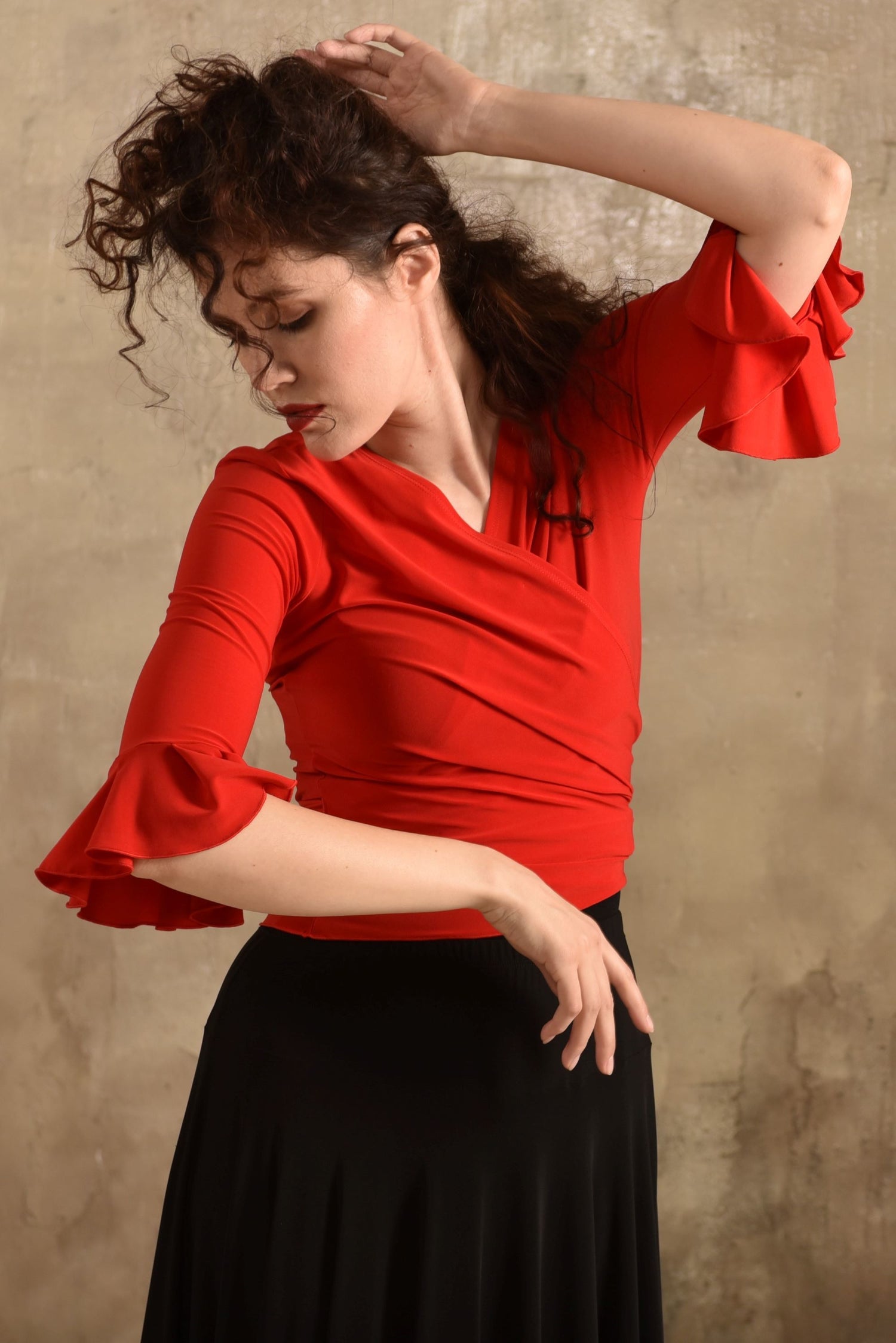 Tanzoberteil Gitana SM6016 Tiefschwarz (037)