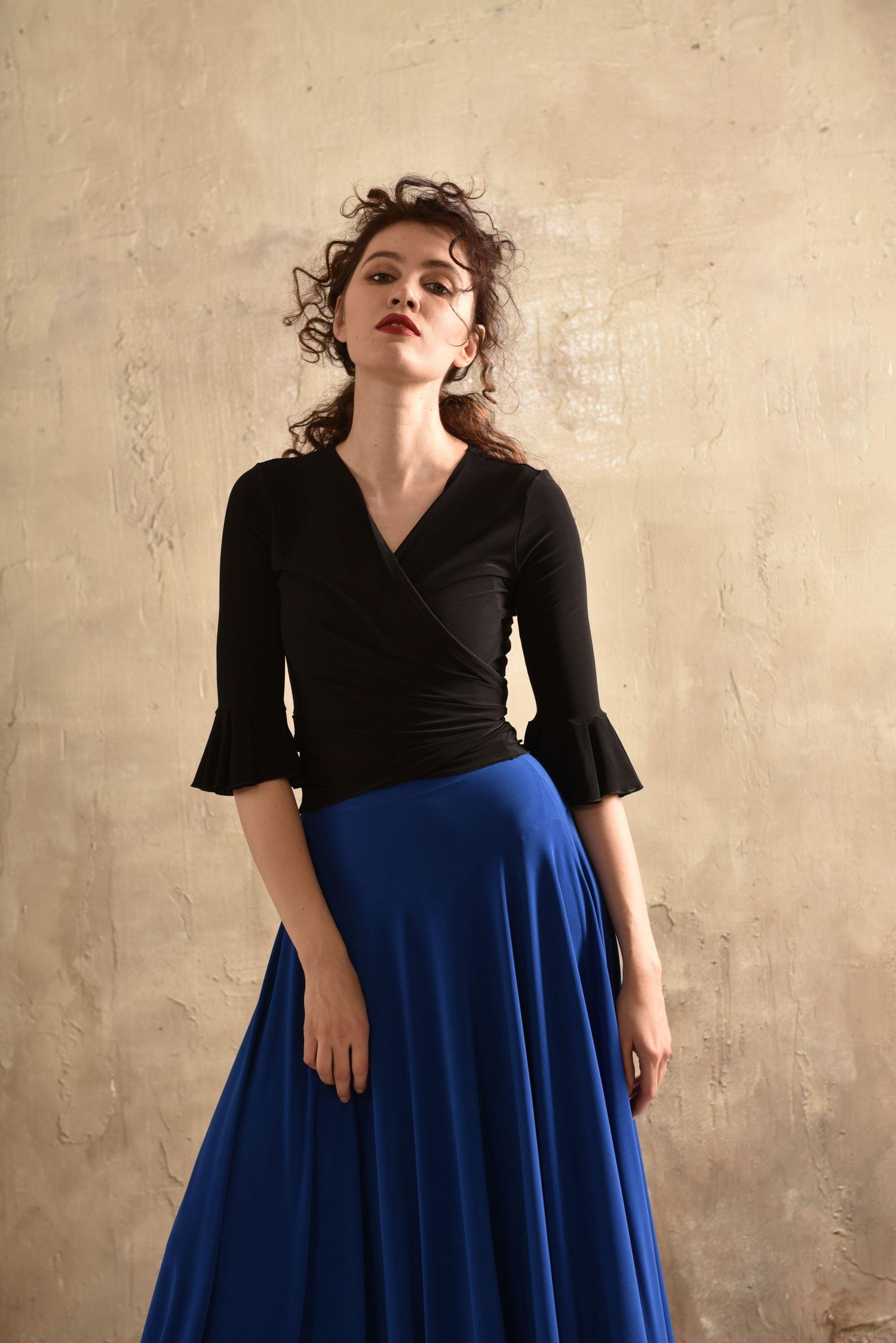 Tanzoberteil Gitana SM6016 Tiefschwarz (037)