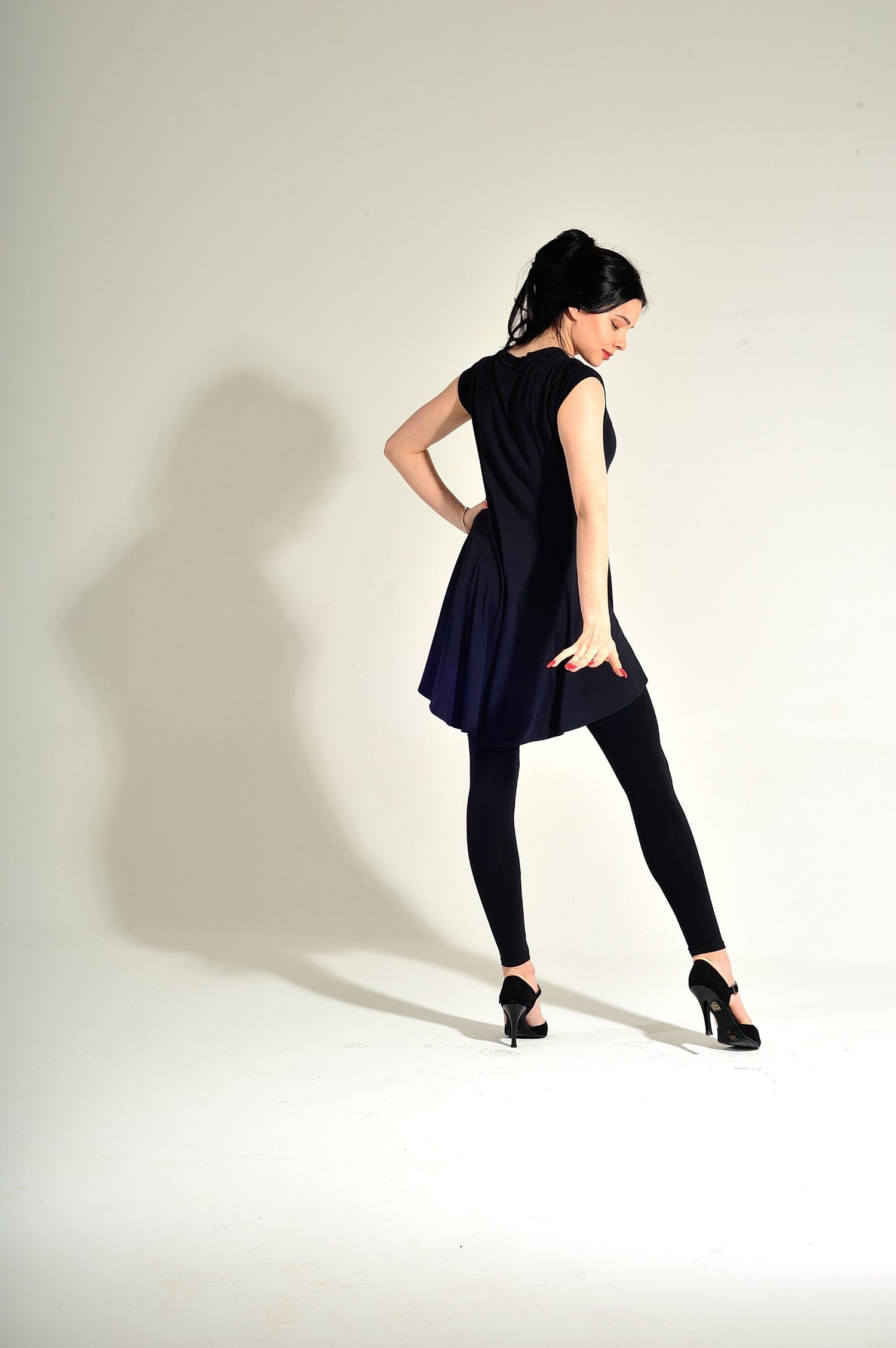Dance Tunic Dress Kira SM6015 Ocean blue (133)