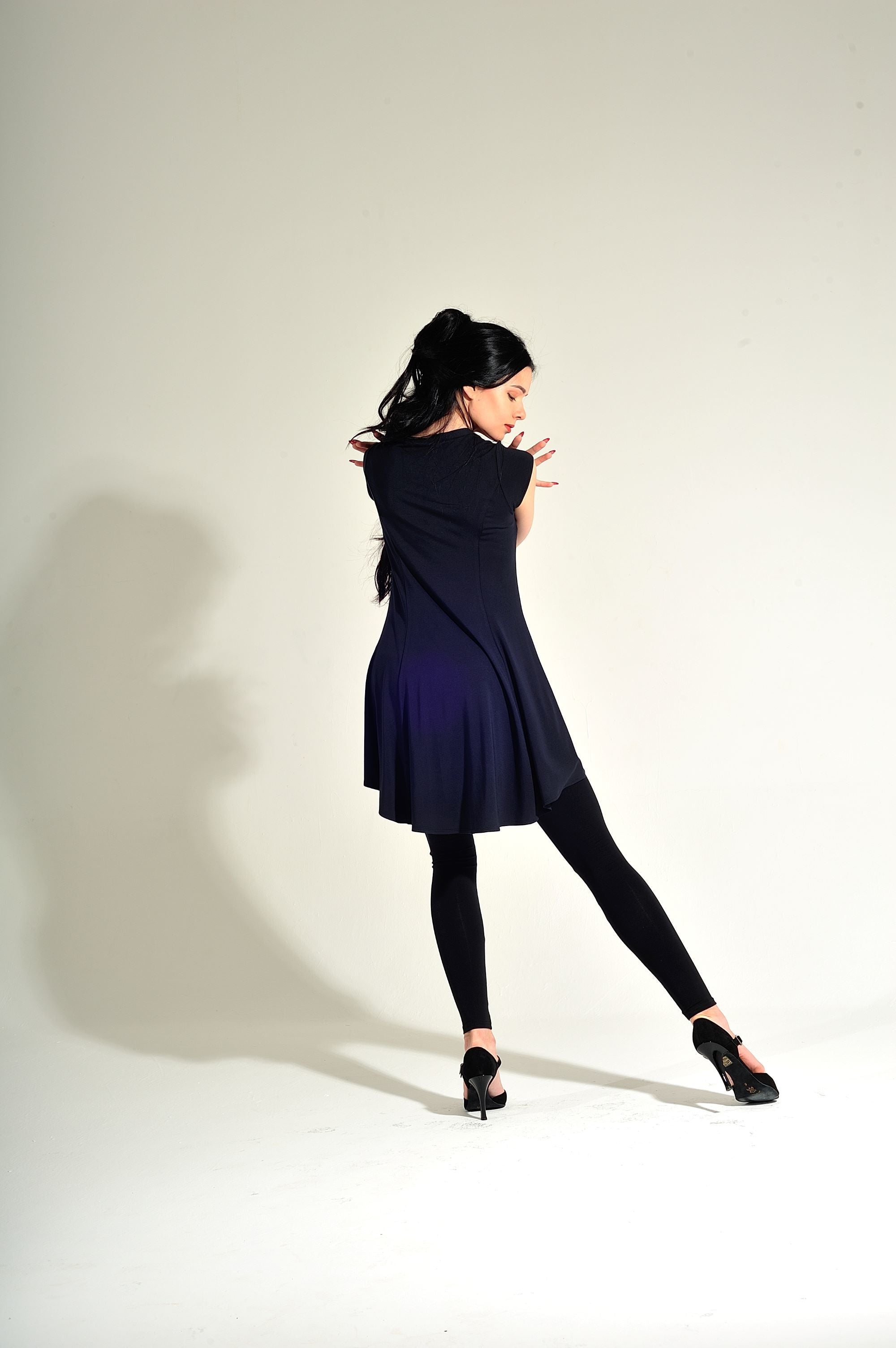 Tanz-Tunikakleid Kira SM6015 Ozeanblau (133)
