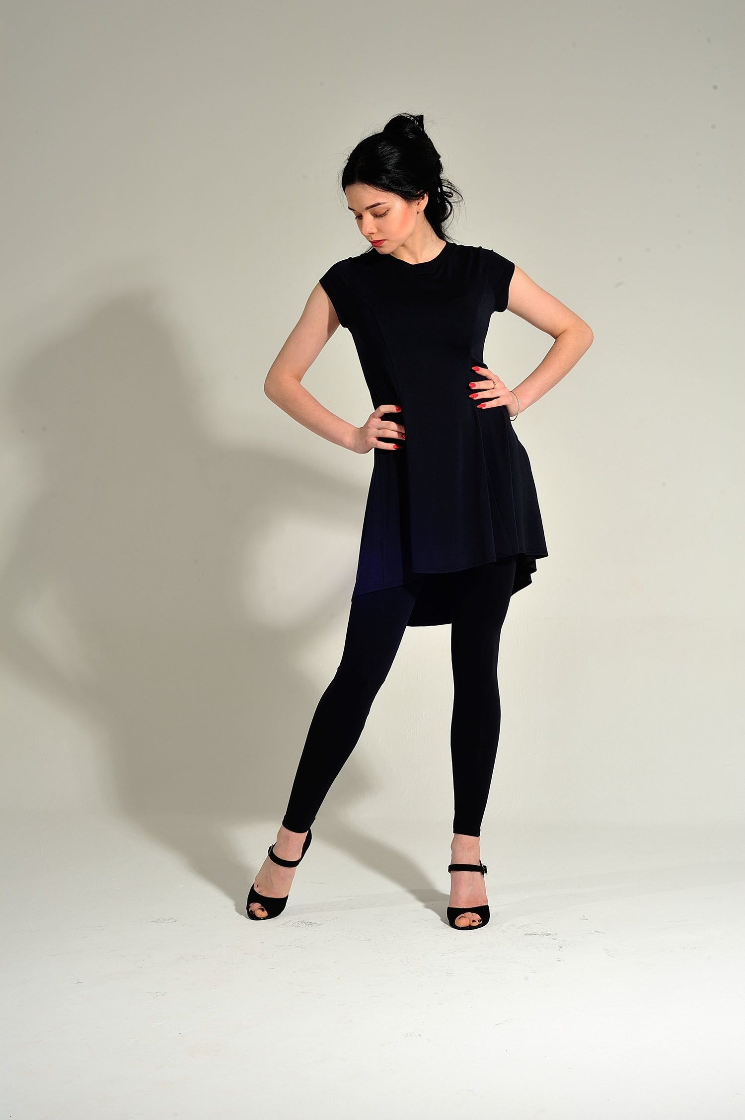 Dance Tunic Dress Kira SM6015 Ocean blue (133)